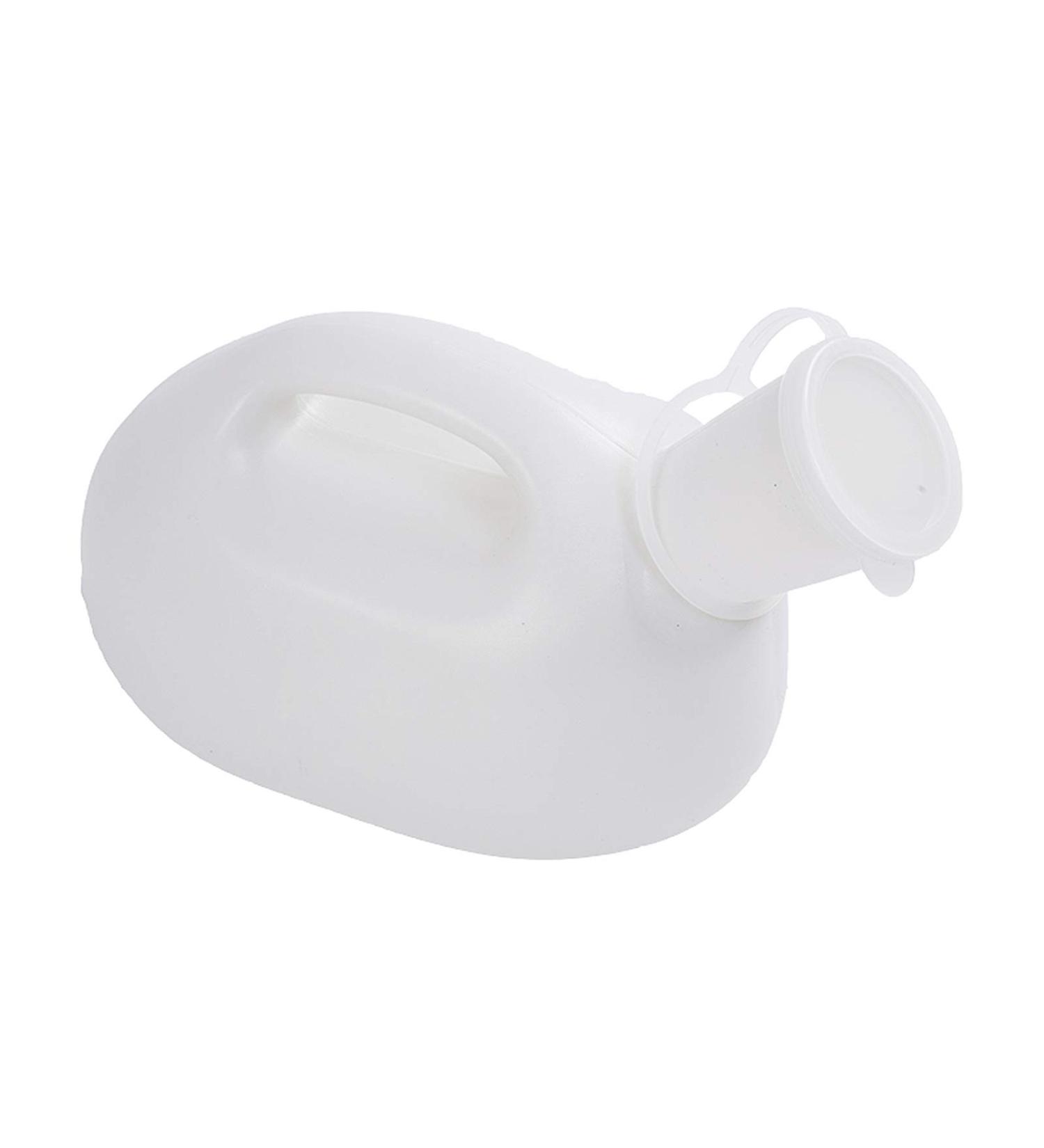 Men Urinal Urinals for Men - 2000mL Thick Plastic Mens Bedpan with Lid - Male Portable Pee Bottles - Travel Urine Collection Containers Convenient and Practical Urinal - Buy Online on GoSupps.com