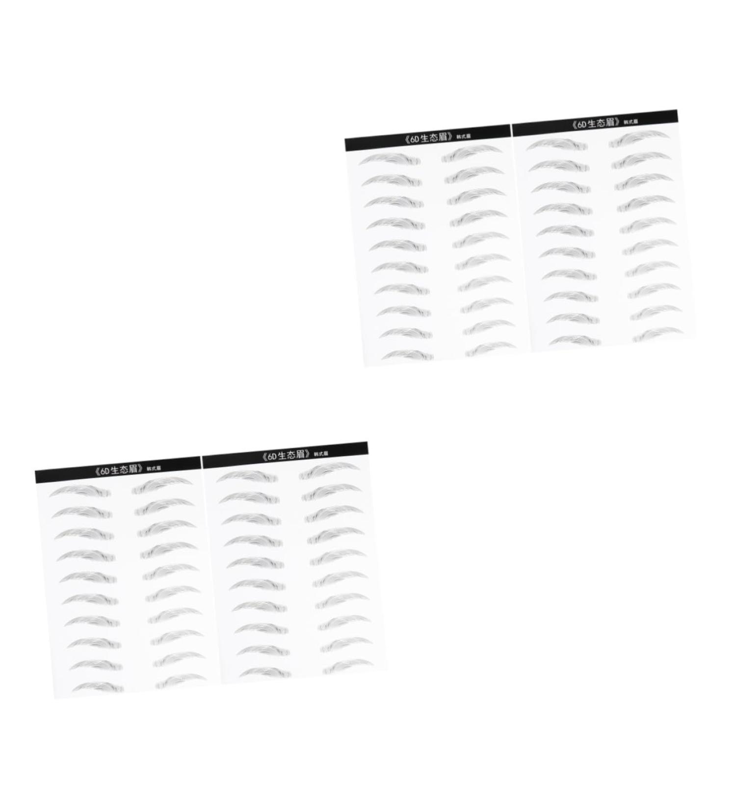 NOLITOY 4 Sheets Pairs Bionic Eyebrow Tattoos 6d Eyebrow Stickers Simulation Eyebrow 3d Makeup Tools Hair - Buy Online on GoSupps.com