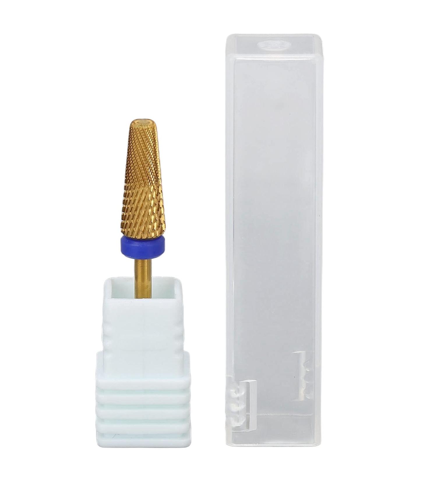 Nail Grinding Bit High Strength Nail Drill Bits Dust Proof Durable Tungsten Steel Rotatable for Left and Right Hands Suitable for Most Gel Nails - Buy Online on GoSupps.com