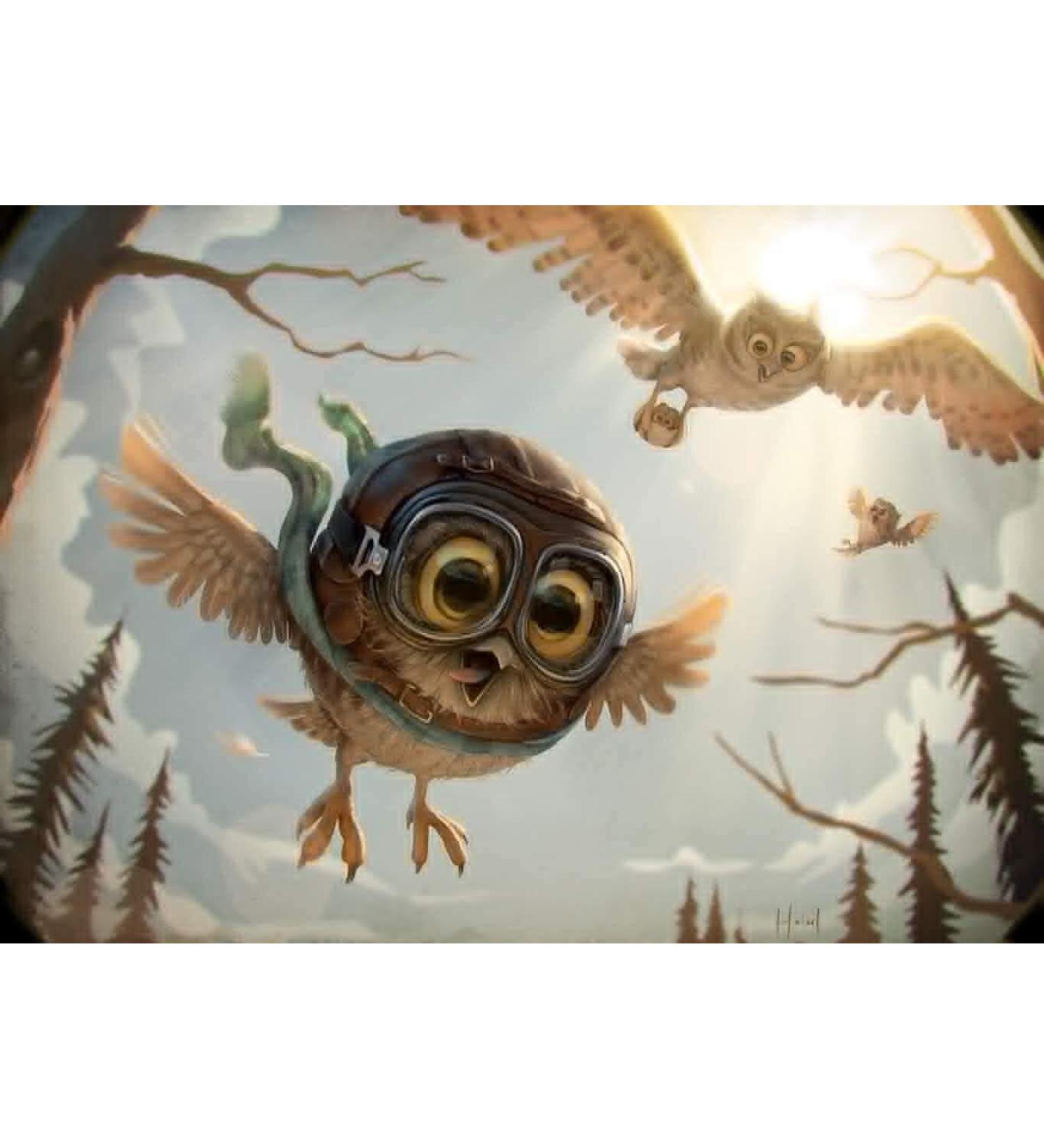 1000 Piece Rectangular Jigsaw Puzzle DIY Educational Puzzle Toy for Kid Home Cartoon Owl Home Wall Decoration Painting Relieve Stress 35 Pieces - Buy Online on GoSupps.com