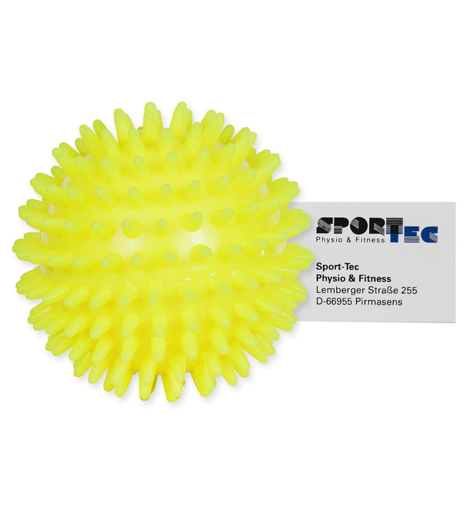 Sport-Tec Hedgehog Ball Massage - Soft Reflexology Self-Massage Ball (8 cm Neon Yellow) for Stress Relief & Relaxation - Buy Online on GoSupps.com