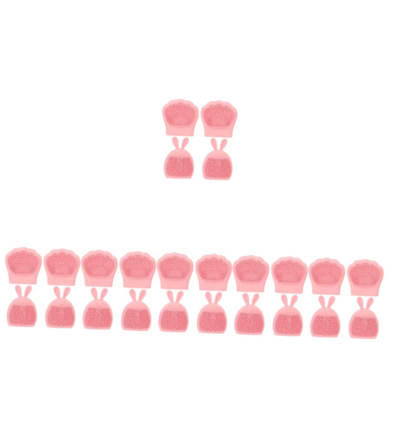 minkissy 24 Pcs Rabbit Ears Facial Brush Body Cleansing Brush Face Cleansing Brush Face Head Scrubber Facial Exfoliator Tool Lady Facial Brush Pink Detergent Miss Cute Silica Gel Light Pinkx6pcs 7.5x7.5cmx6pcs - Buy Online on GoSupps.com