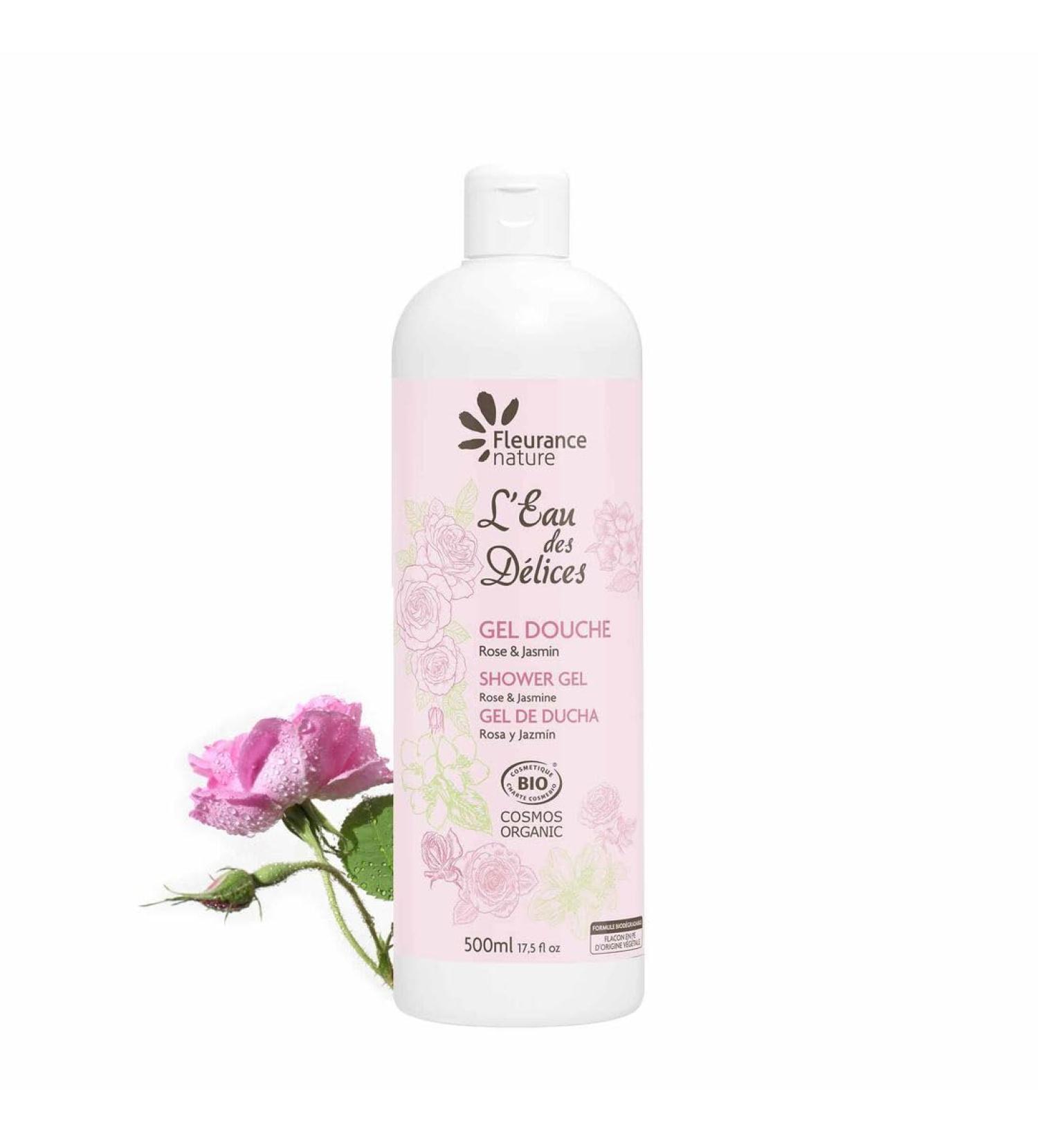 Fleurance Nature Rose and jasmine shower gel 500 ml.