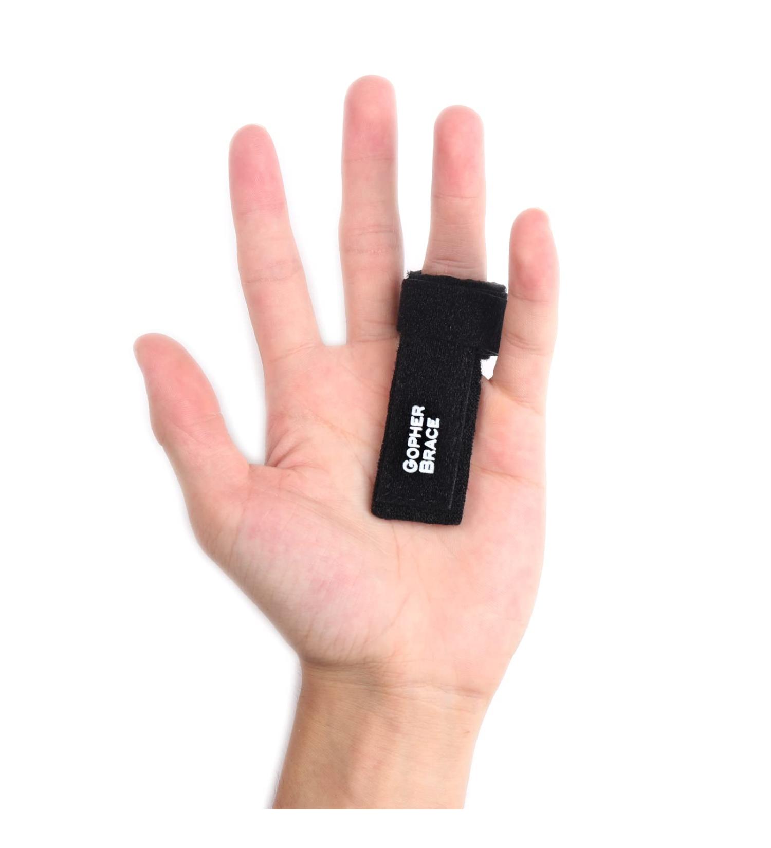 GOPHERBRACE Trigger Finger Splint - Support Brace for Broken, Strained, Sprained, Swollen Fingers - Arthritis, Tendinitis, Pain Relief - Buy Online on GoSupps.com