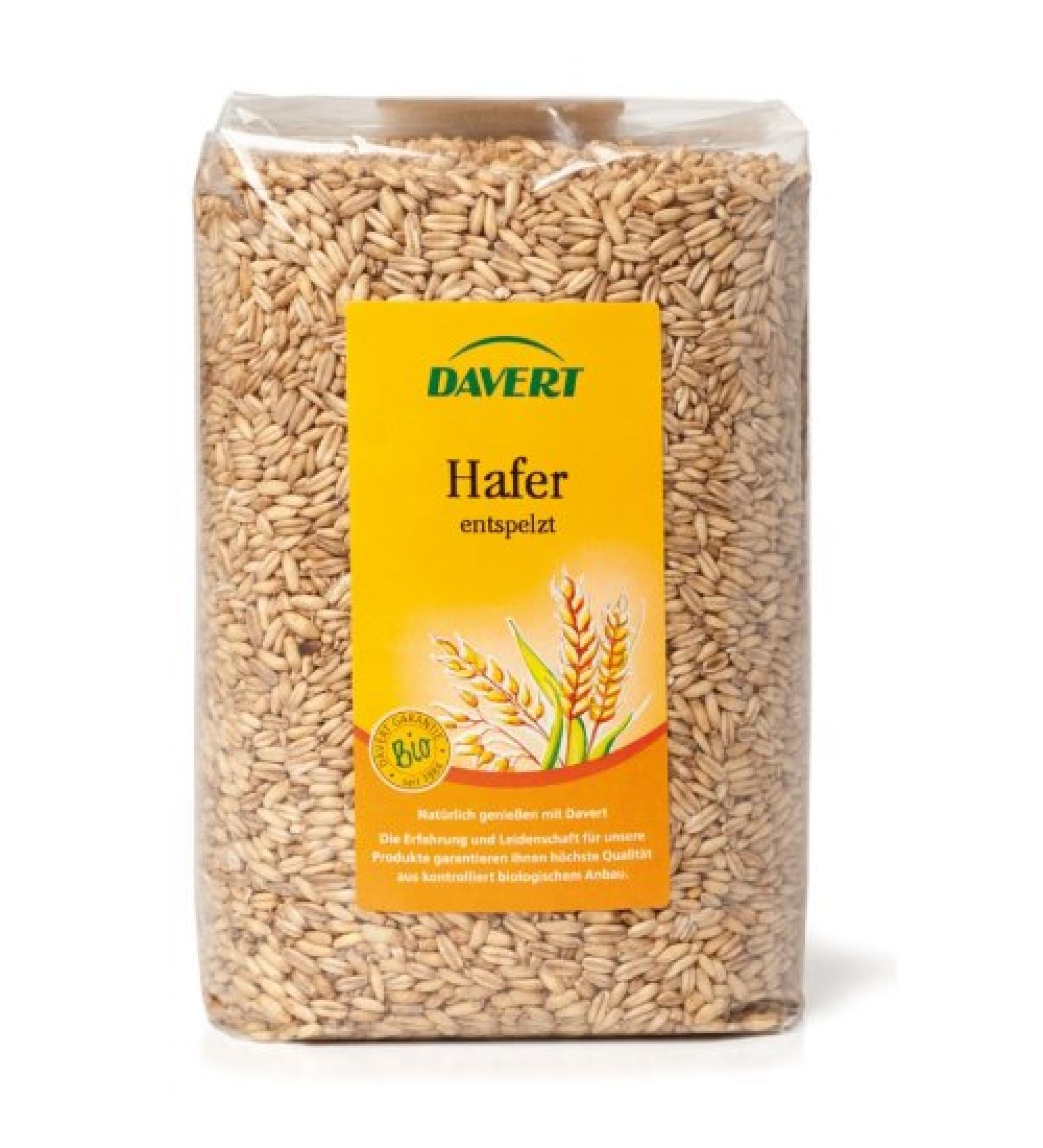 Davert oat kernels (dehulled) 1kg. Pack of 1
