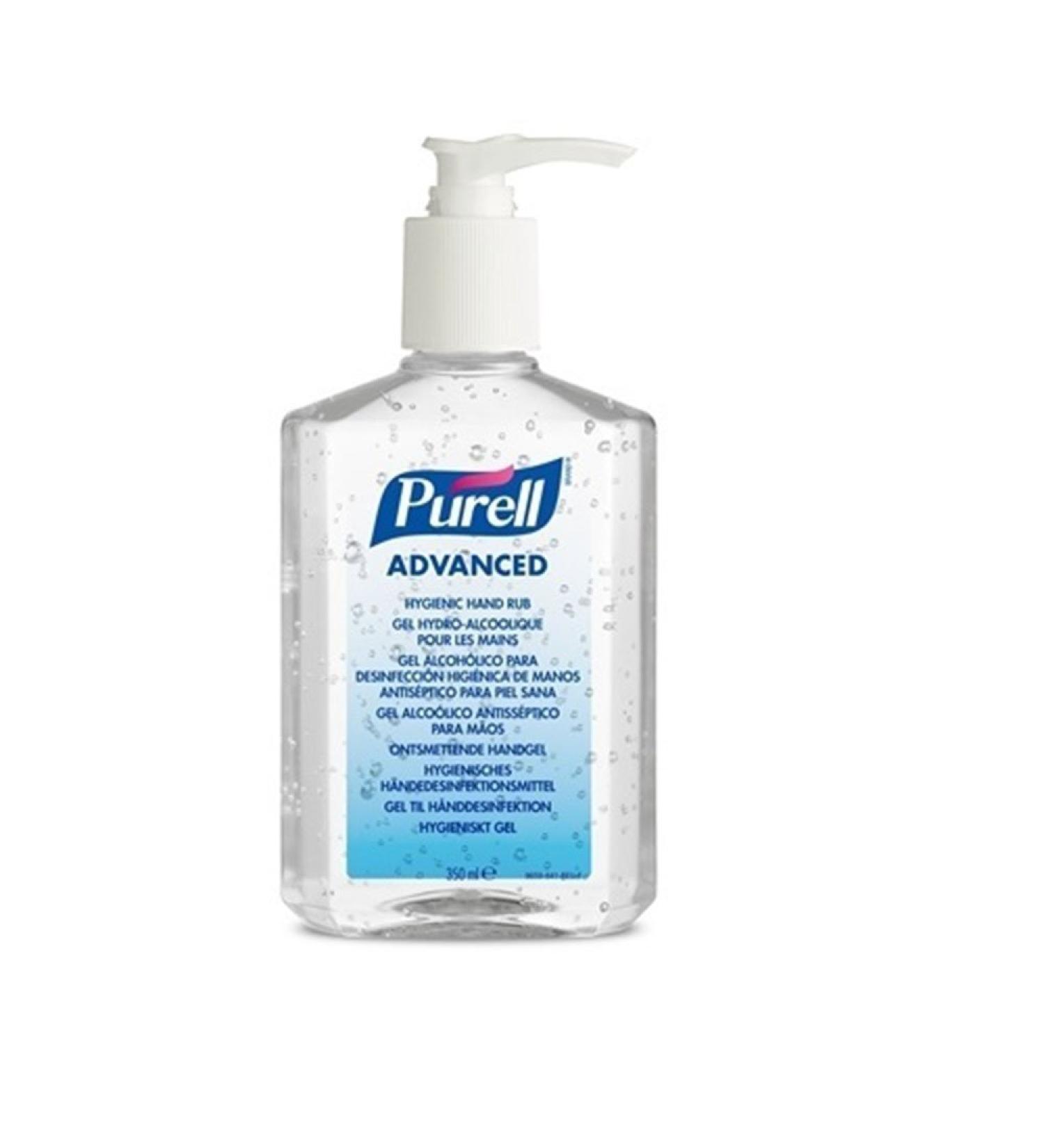 Purell Antibacterial Alcohol Hand Rub Gel Cleanser Sanitiser - 240ml Pump Bottle