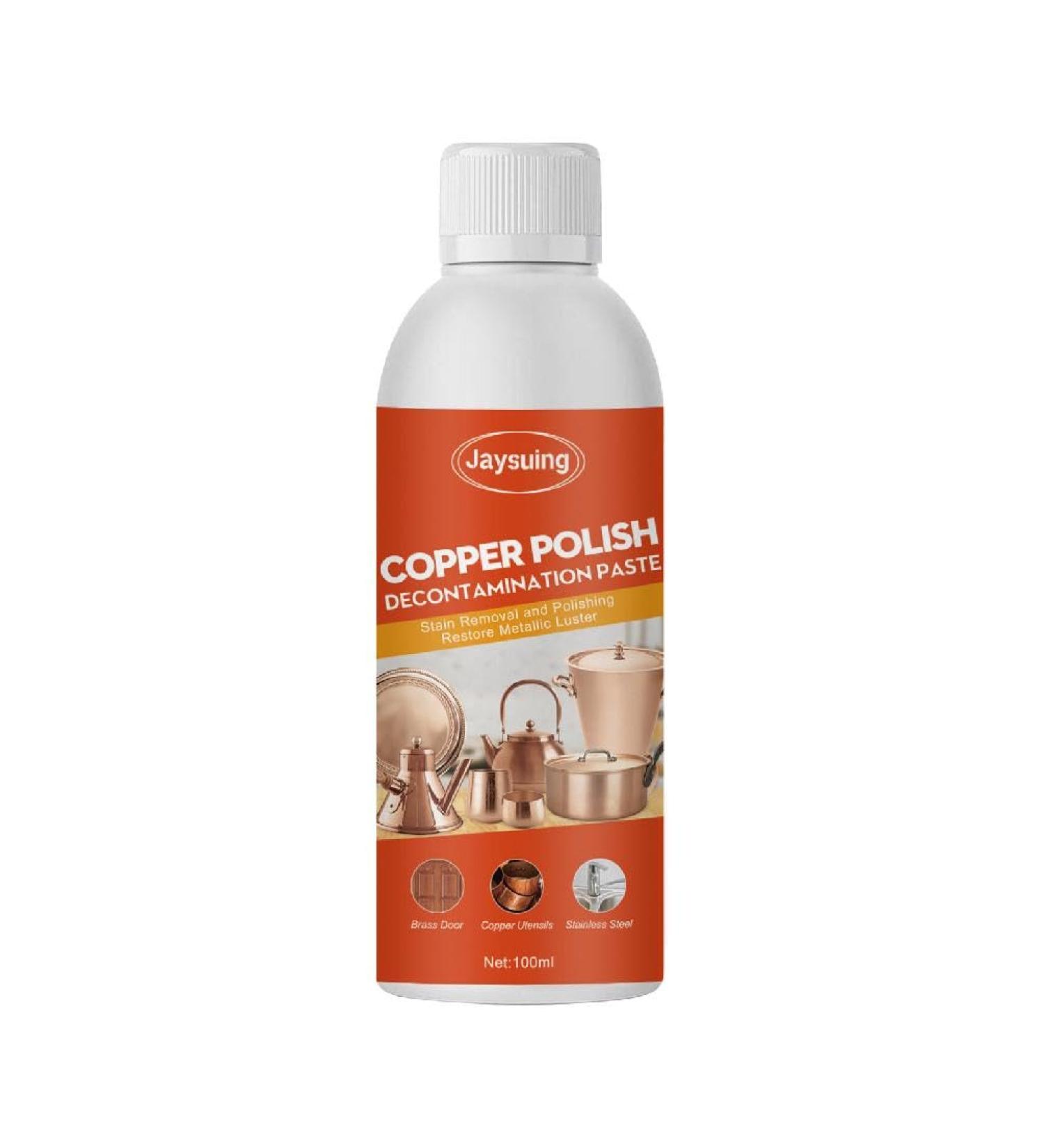 Copper Brass Polish Copper Cleaner Brass Cleaner for Long-Lasting Metal Polish for Metal Polishing Compound Pots and Pans Cleaner - Buy Online on GoSupps.com