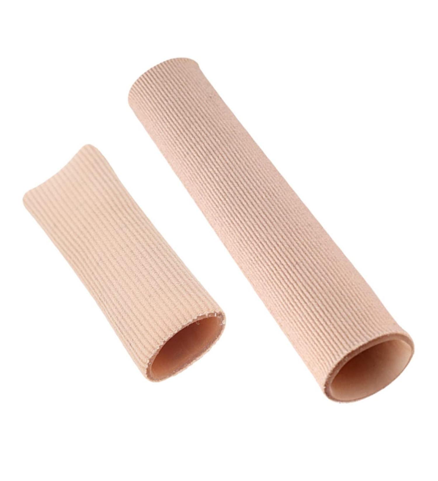 ADOCARN Gel Toe Tubes - 2pcs Fabric Toe Protectors for Women | Anti-Skid Cushions for Pain Relief and Hammer Toe Protection - Buy Online on GoSupps.com