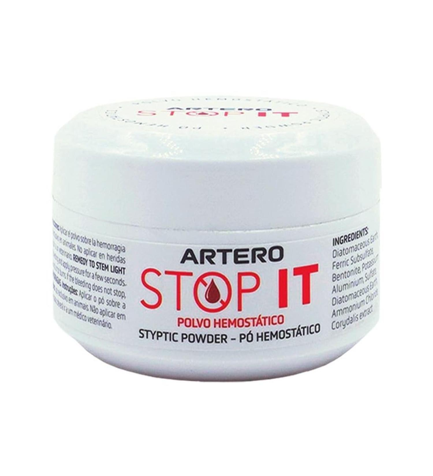 Artero Stop it. Hemostatic Powder for Cutting Small Hemorrhages Produced by Nail Cutting in Dogs and Cats
