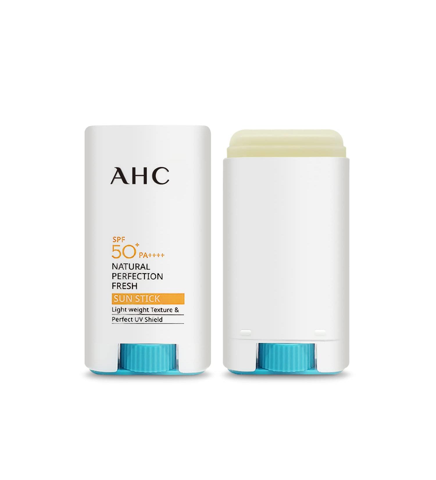 gadi place AHC Natural Perfection Fresh Sunstick 17g - SPF50+ PA++++ | UV Protection Sunscreen for Face & Body | K-Beauty Sun Stick - Buy Online on GoSupps.com