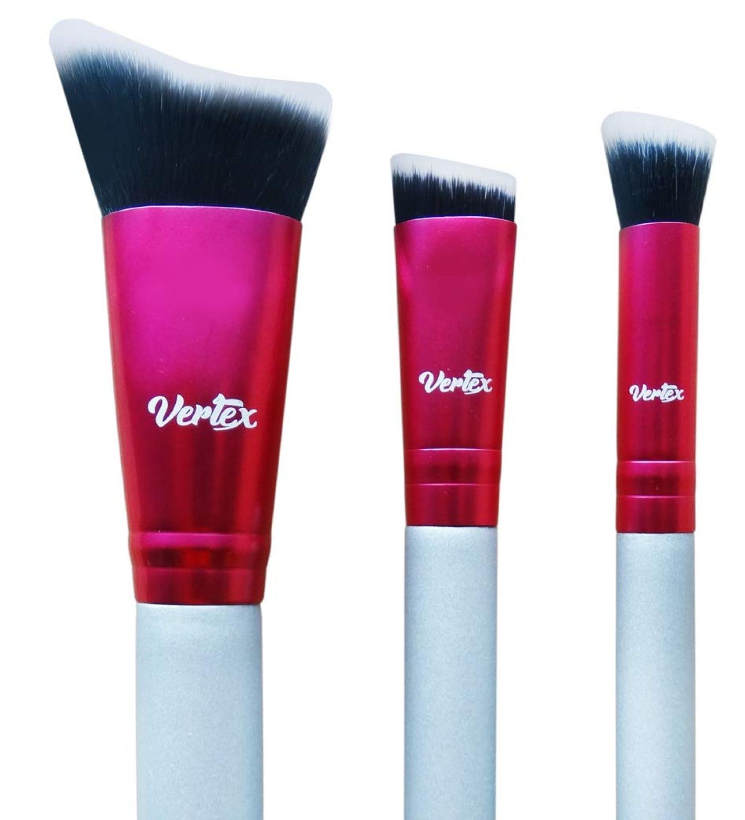 Vertex Beauty Contour Brush Set - Nose Sculpting, Angled Definition & Blush Brushes - Buy Online on GoSupps.com