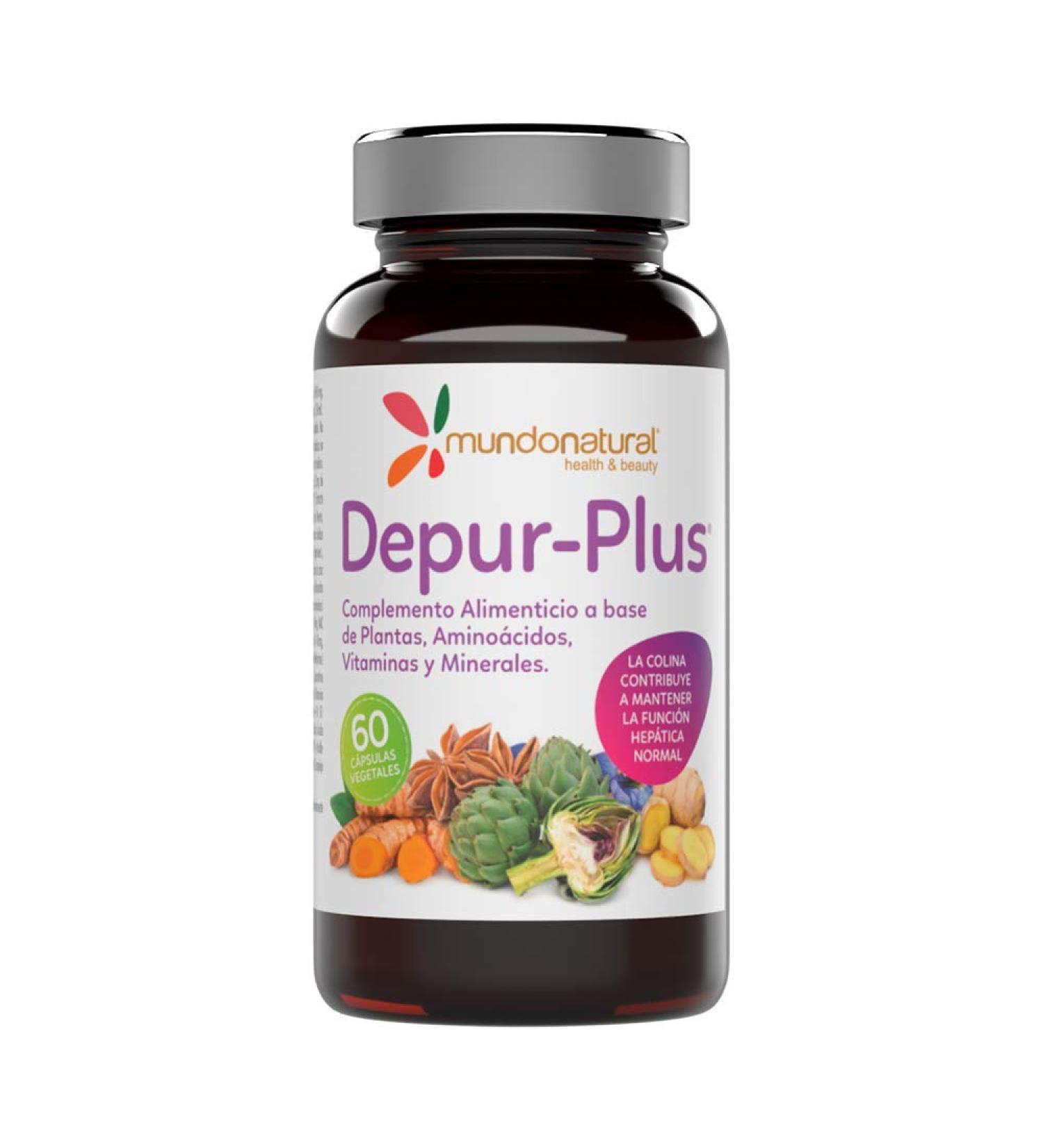 MUNDONATURAL DEPURPLUS 60cap is a capsule formula designed for regular use It is taken regularly according to the indicated dosage The package contains 60 capsules This makes it logical