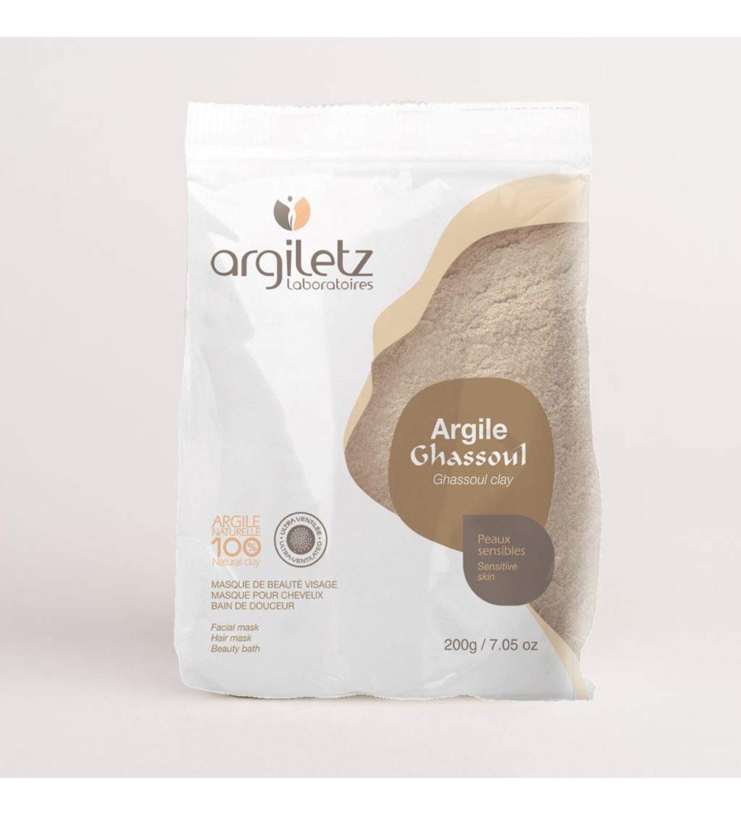 Argiletz ARGILETZ Pack of 2 x 200g sachets of ultra-ventilated ghassoul clay distributed by ARCILIA