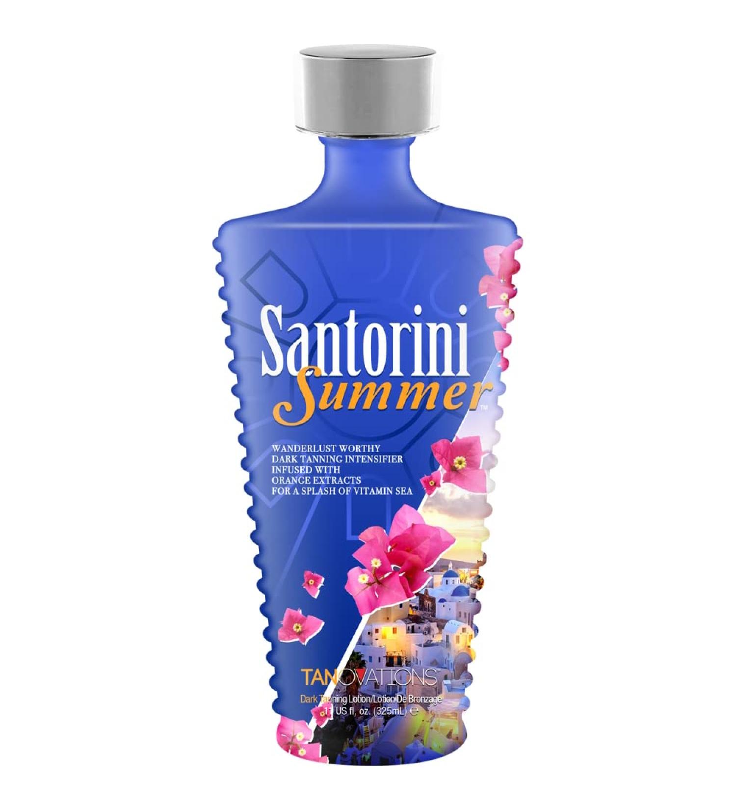 SANTORINI SUMMER skin softening dark tanning Intensifier tanning bed lotion 11 ounce