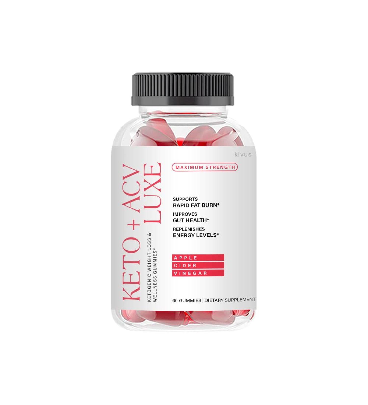 Keto Luxe ACV Gummies - 60 Count | Premium Keto Luxe Supplements - Buy Online on GoSupps.com