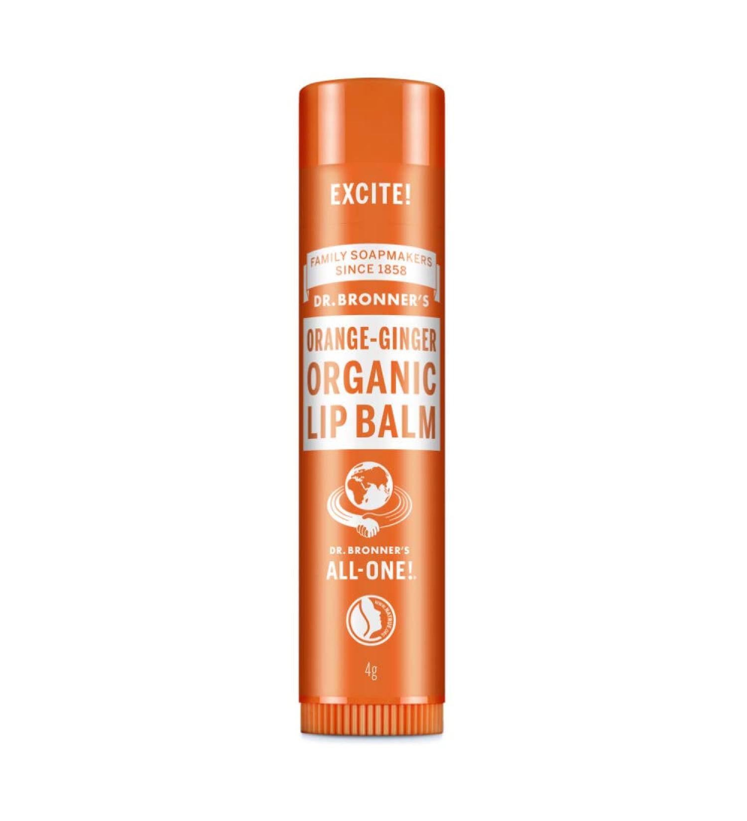 Buy Dr. Bronner's Orange Ginger Lipstick - 4g | Natural Vegan Makeup | International Shipping - Buy Online on GoSupps.com