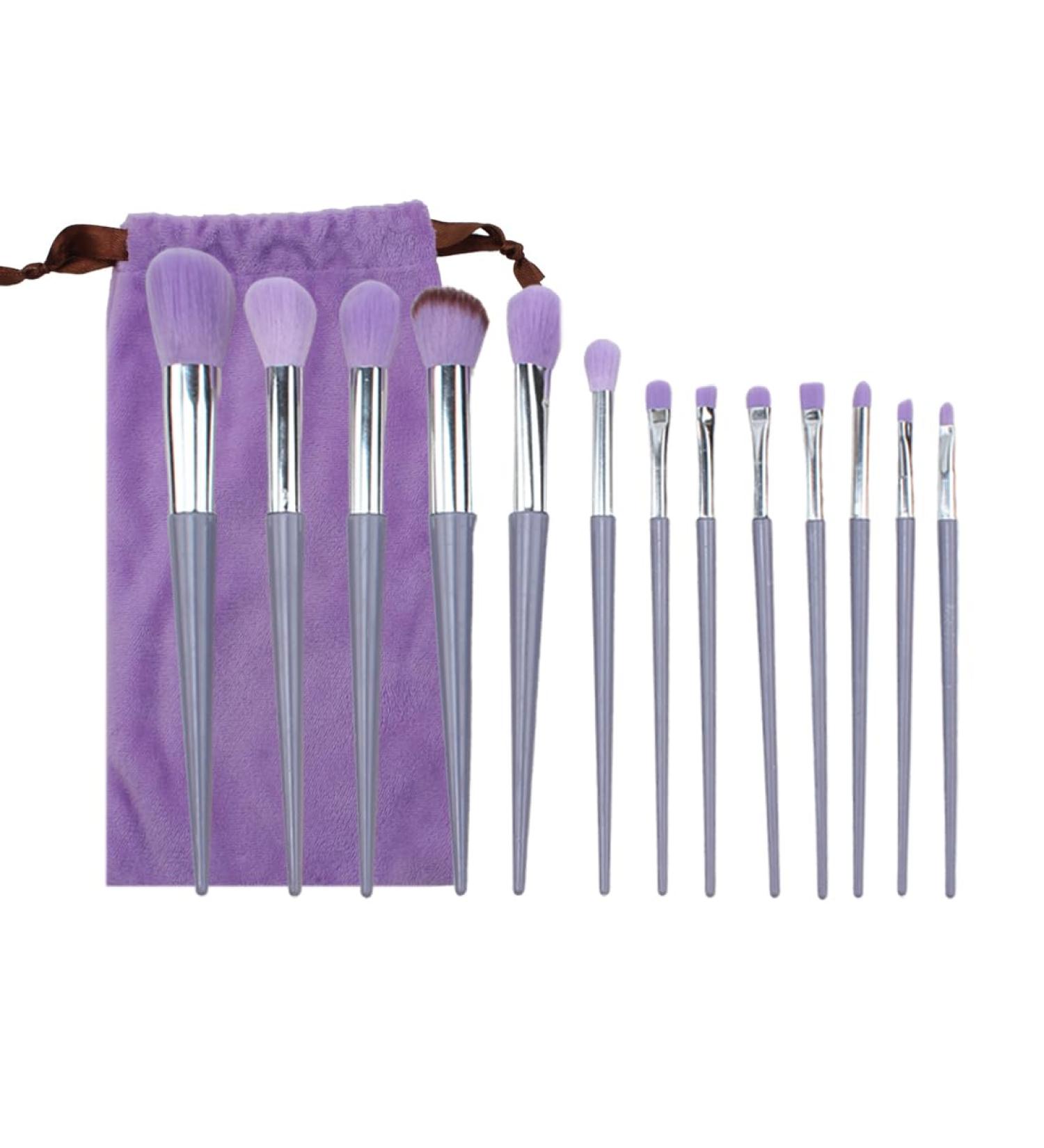 WeddHuis 13 Pieces Professional Cosmetic Makeup Brush Tools Cosmetic Makeup Brush Wooden Handle - Buy Online on GoSupps.com