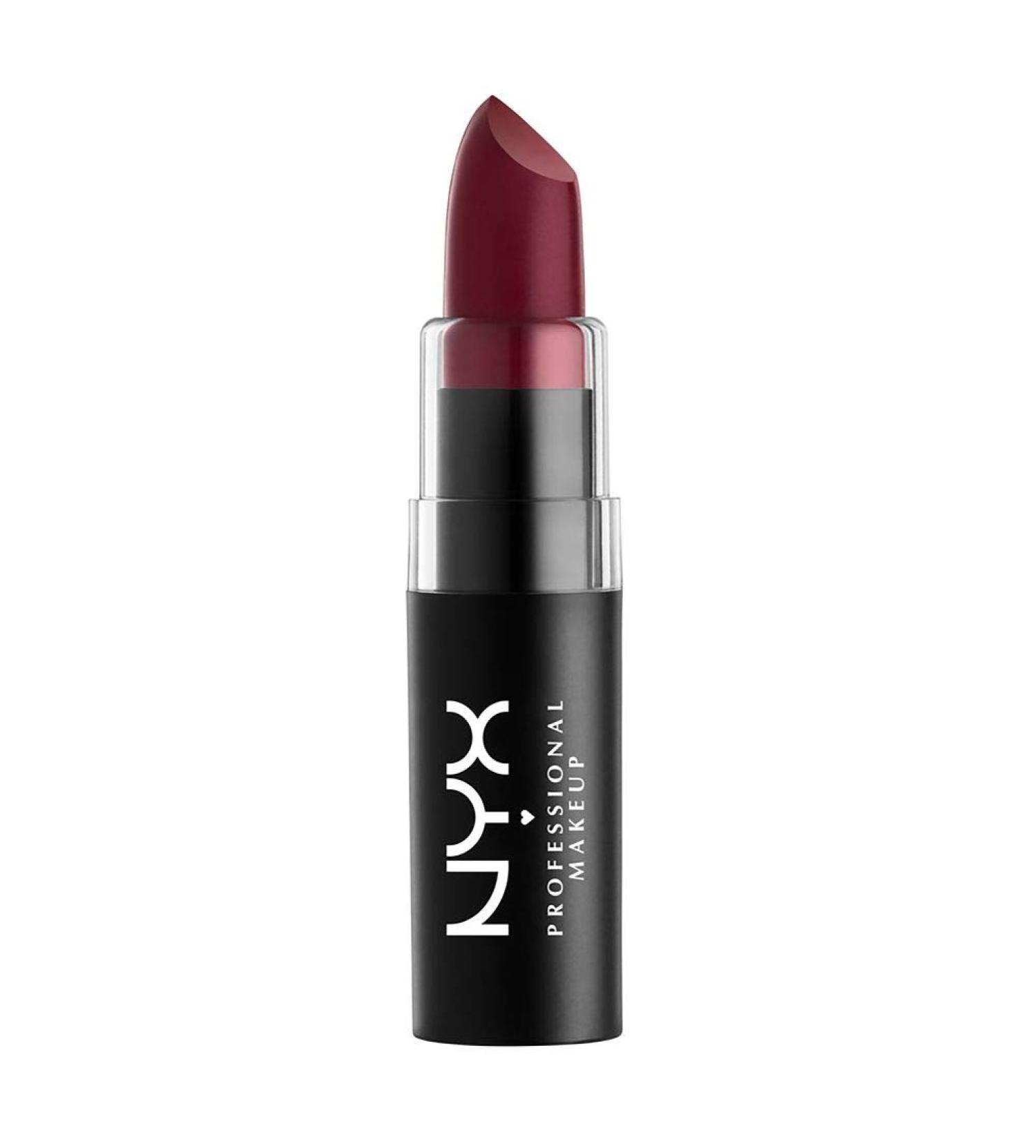 NYX Matte Lipstick in Siren - Deep Violet Shade | Long-Lasting Formula - Buy Online on GoSupps.com
