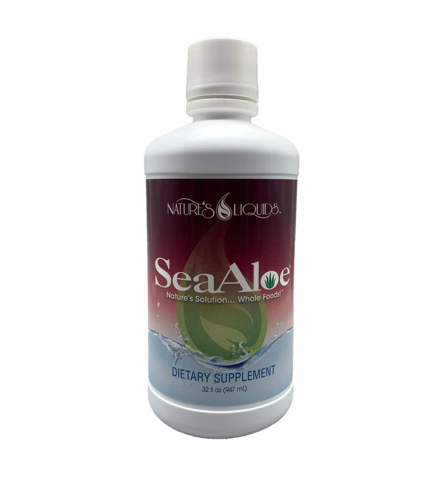 SeaAloe Liquid Whole Food - 32 Ounces | Powerhouse of Nutrients - Buy Online on GoSupps.com