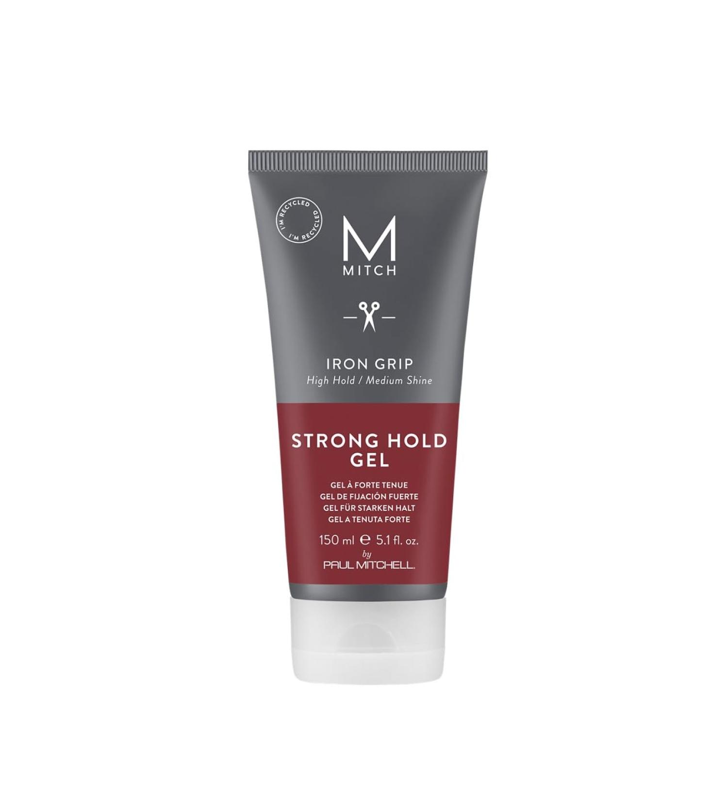 Mitch by Paul Mitchell Iron Grip Strong Hold Gel - High Hold Medium Shine for All Hair Types - 5.1 fl. oz. - International Shipping Available - Buy Online on GoSupps.com