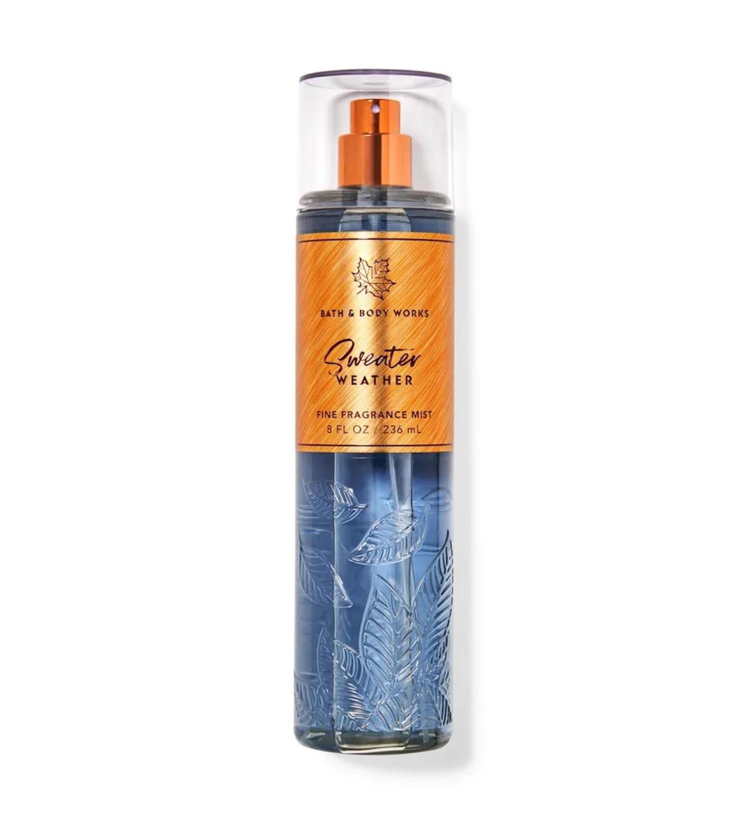 Bath & Body Works Sweater Weather Fine Fragrance Body Spray Mist Warm Vanilla Sugar (Sweater Weather)