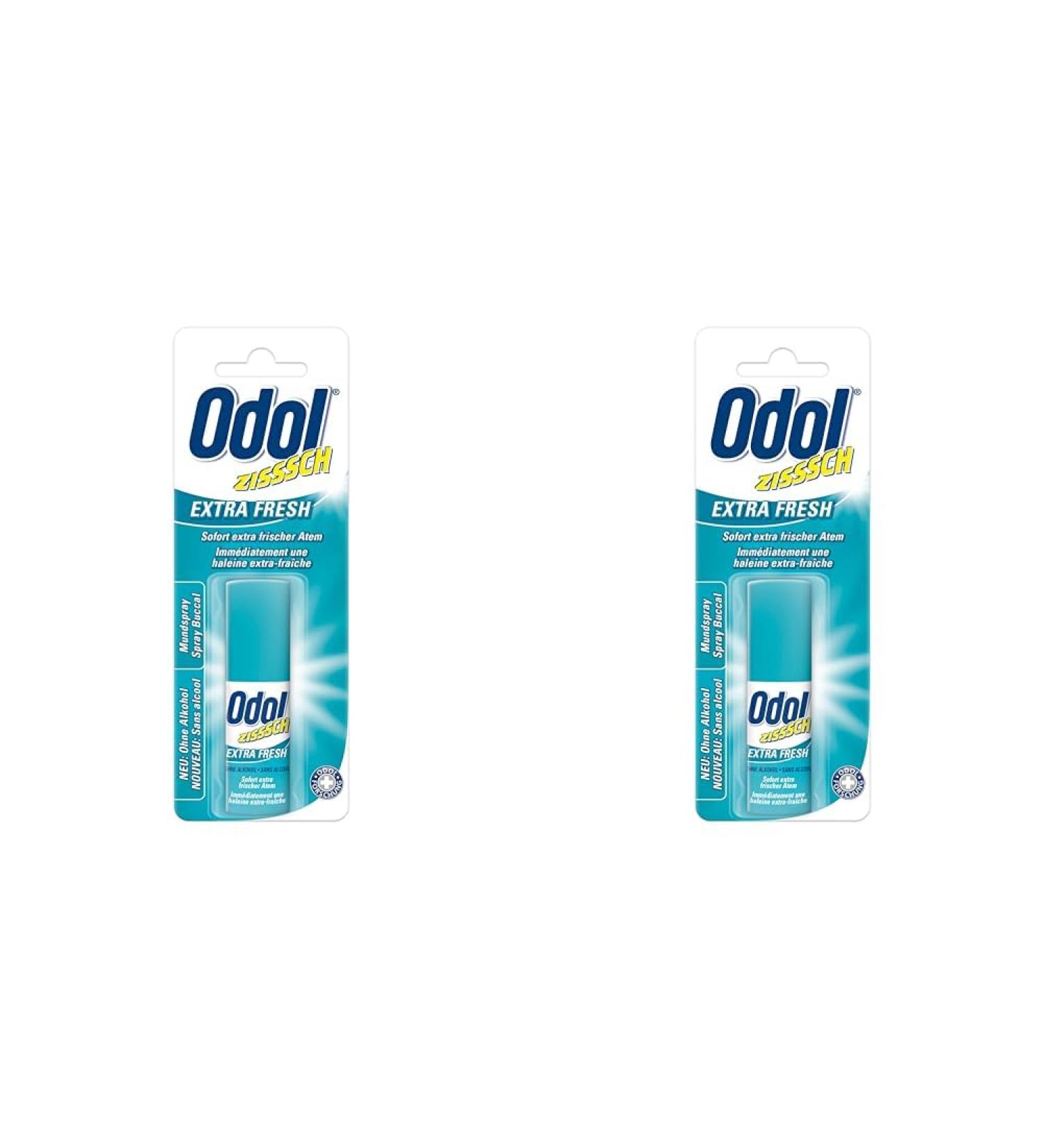 Odol Mouth Spray Extra Fresh 15ml - Alcohol-Free Instant Breath Freshener (Pack of 2) - Buy Internationally Online - Buy Online on GoSupps.com
