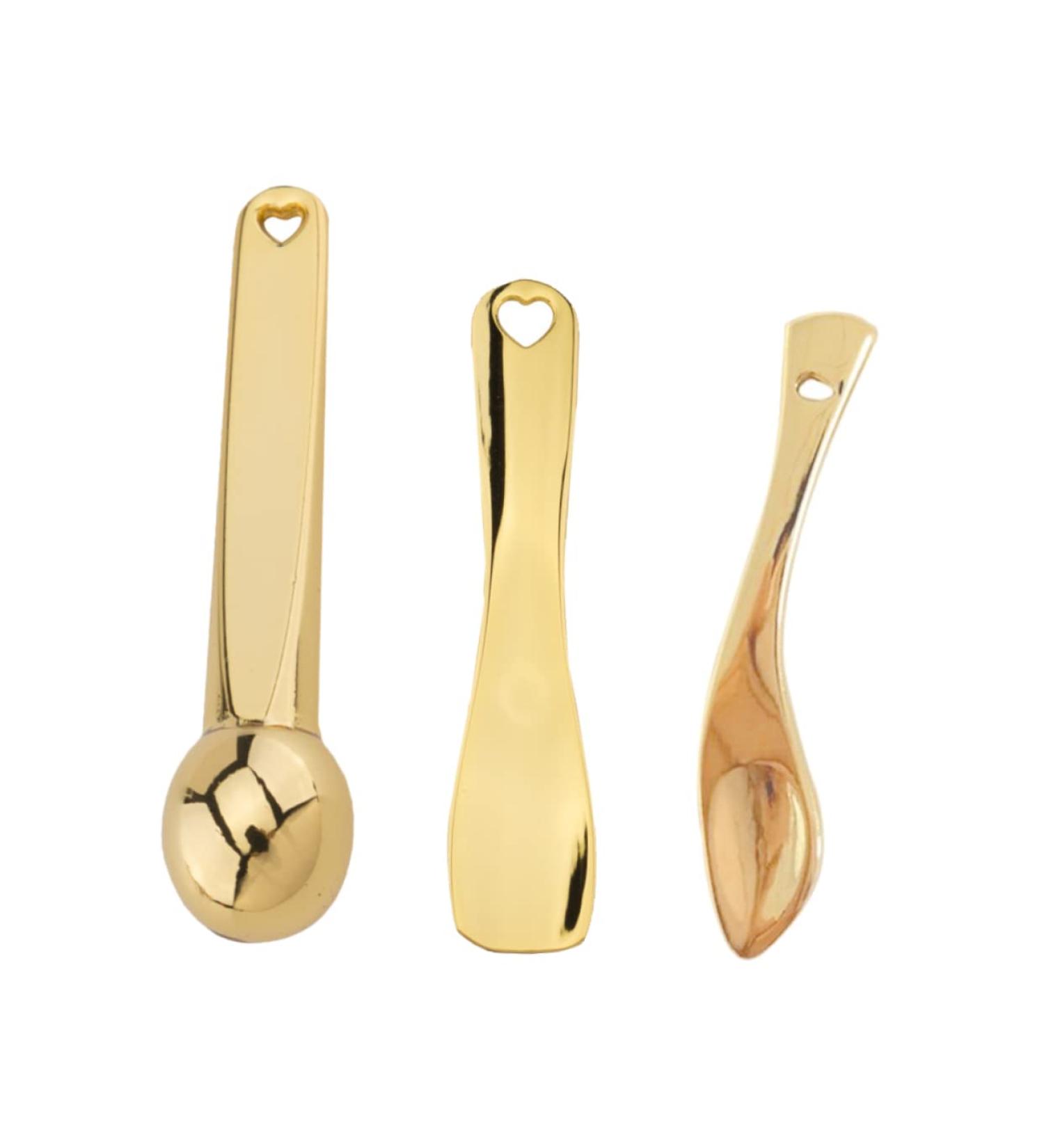 Healeved Lot de 3 Applicateurs de Cr me Yeux M talliques Dor s Mini Sticks Portables Massage Oculaire Sph rique Soin Visage Femmes pour Usage Quotidien - Buy Online on GoSupps.com