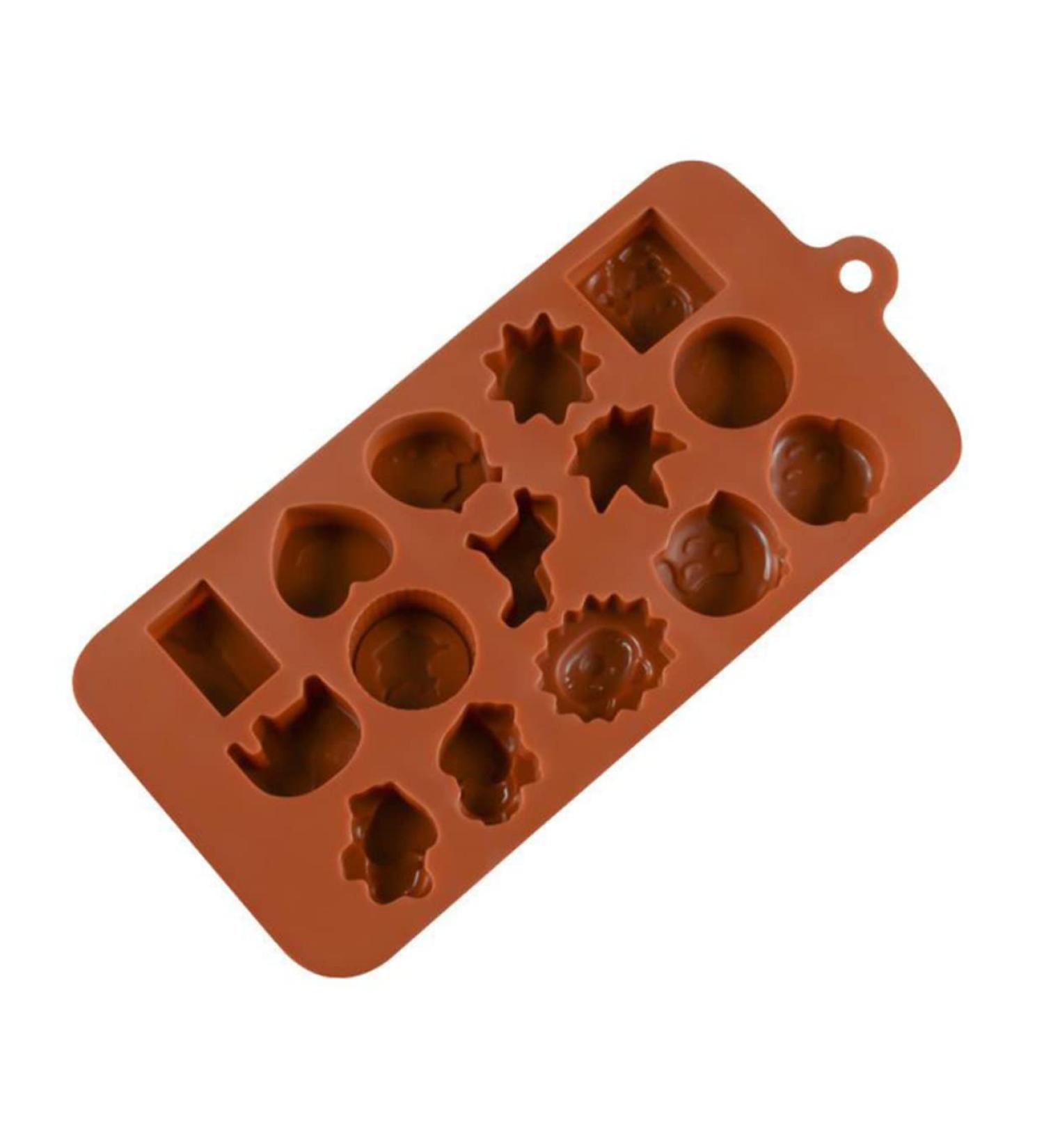 HOMSFOU 15 Molder Mold for Chocolate Mold Non-Stick Mold Cartoon Animal Mold Silicone Molds Candy Molds Silicone Cake Molds Baking Small Animals Bakeware Fudge Biscuit medium Brown - Buy Online on GoSupps.com