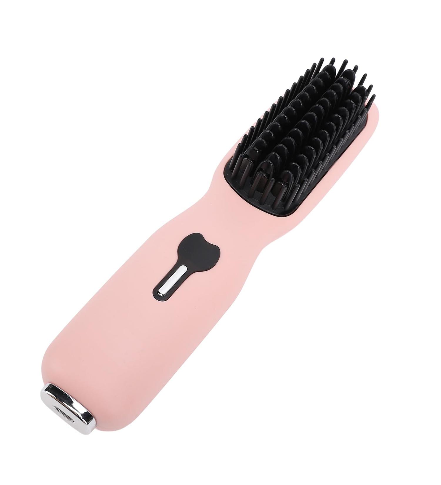 TOPINCN Hair Straightener Brush - 2-in-1 Electric Hot Comb with 11 Temperature Settings | Portable Anti-Scald Straightening Brush for Travel - Buy Online on GoSupps.com