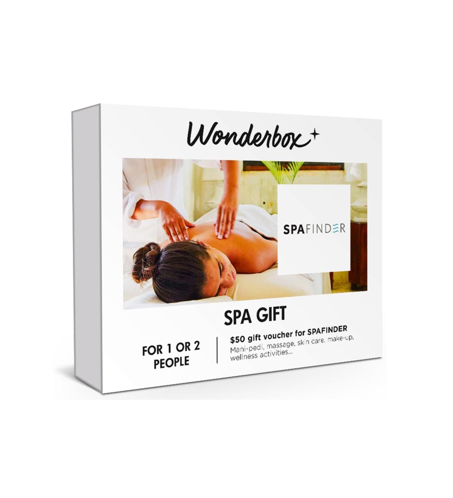 Wonderbox Original Gift Idea - Experience Gift Spa Gift - Spa Finder Voucher - For 1 or 2 people Relaxing gift