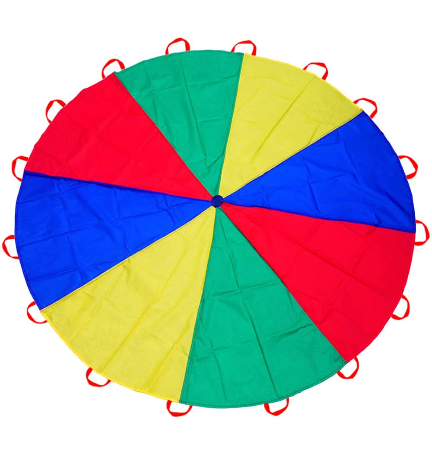 12ft Kids Rainbow Parachute for Outdoor Team Games and Family Entertainment - Buy Online on GoSupps.com