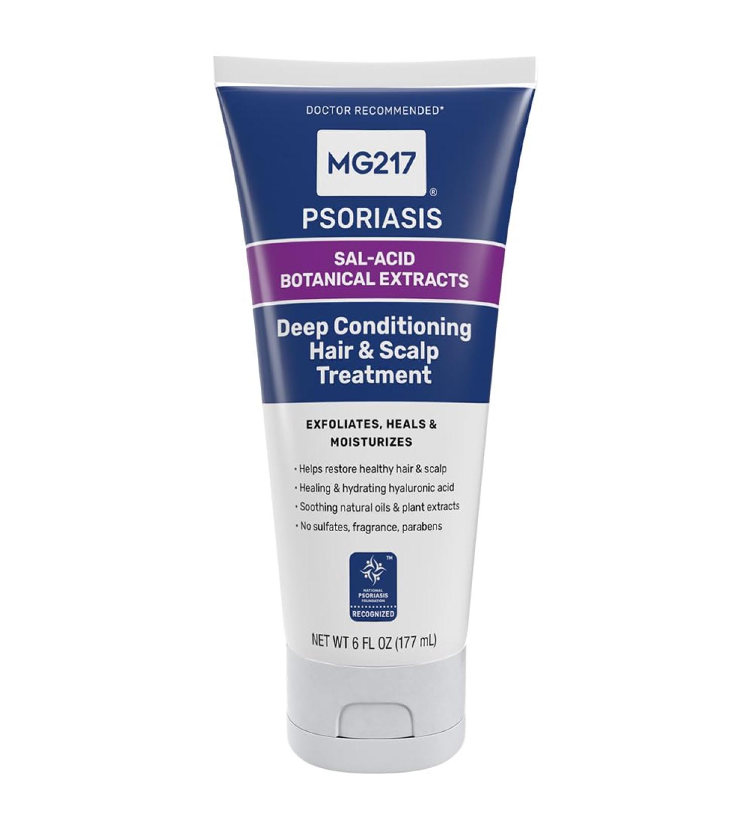 MG217 Deep Conditioning Salicylic Acid Scalp Treatment for Psoriasis - Exfoliates Heals & Moisturizes | Sulfate-Free Paraben-Free Fragrance-Free | 6 fl oz - Buy Online on GoSupps.com