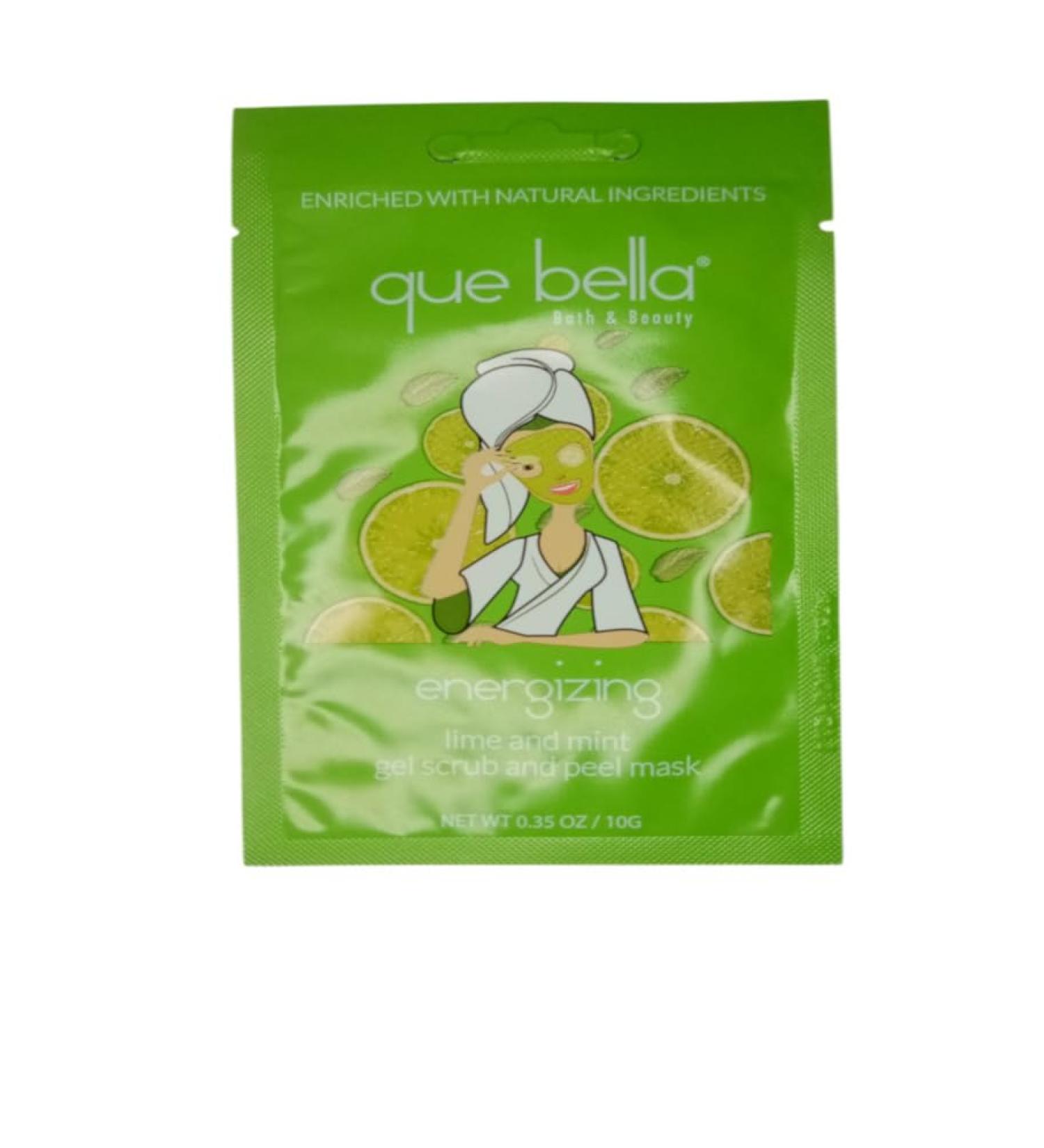 Que Bella 5-pack Lime & Mint Gel Scrub and Peel Mask - Buy Online on GoSupps.com