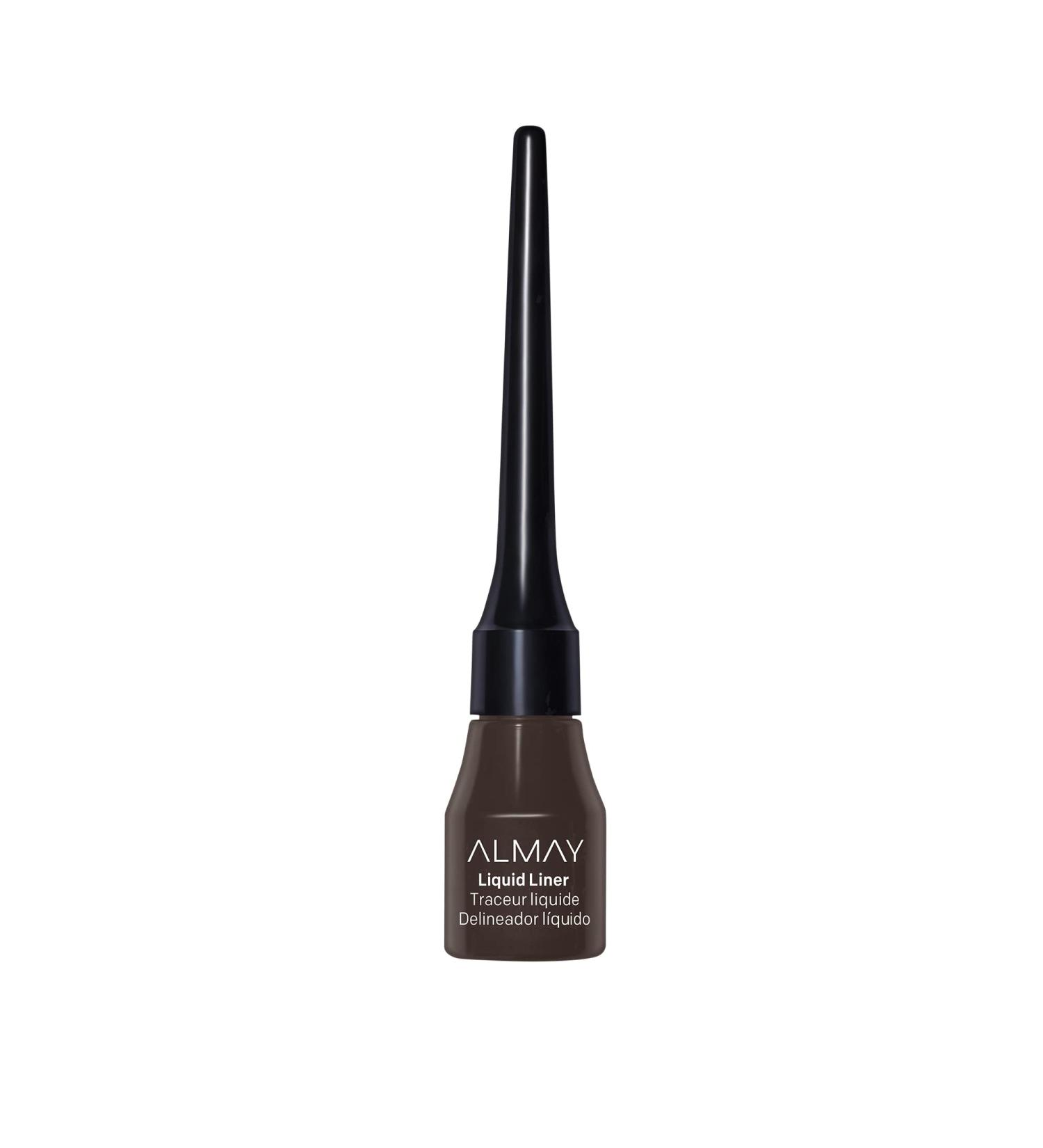 Almay Liquid Eyeliner 222 Brown - Waterproof, Longwearing, Hypoallergenic, Cruelty-Free, Fragrance-Free, Ophthalmologist Tested | 0.1 Fl oz - Buy Online on GoSupps.com