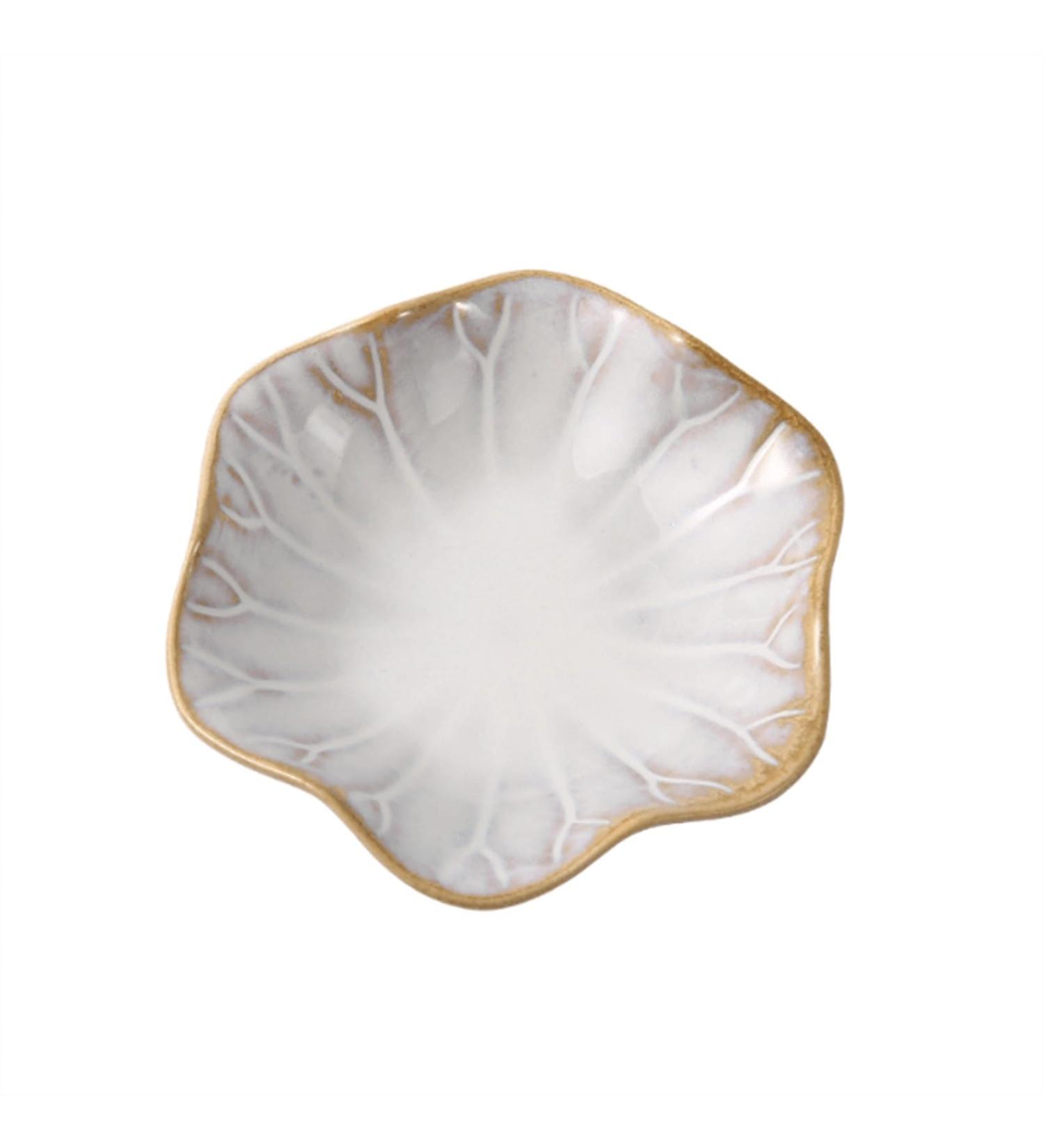 Salad Bowl 4.2 inch White Ceramic Plate Retro Lotus Leaf Disc Chinese Side Dishes Sauce Dishes for Sushi Sauce Snack and Soy Pinch Bowls for Kitchen Prep. Snack Bowl (Color : B) - Buy Online on GoSupps.com