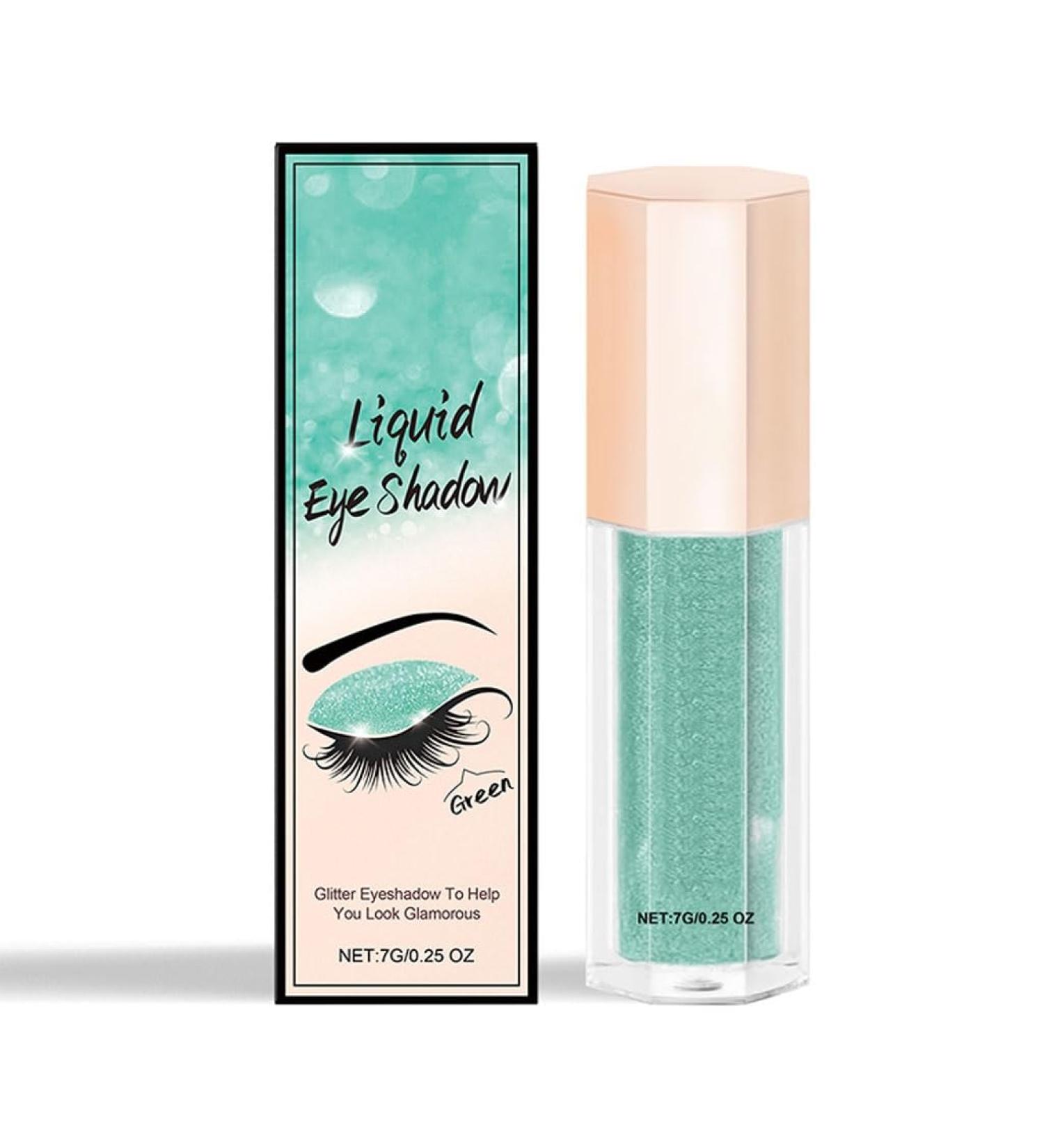 Fard Paupi res Liquide Scintillant Facile Appliquer Maquillage D licat for Les Yeux R partition Uniforme Des Reflets Capte La Lumi re(Green 2pcs) Green 2pcs - Buy Online on GoSupps.com