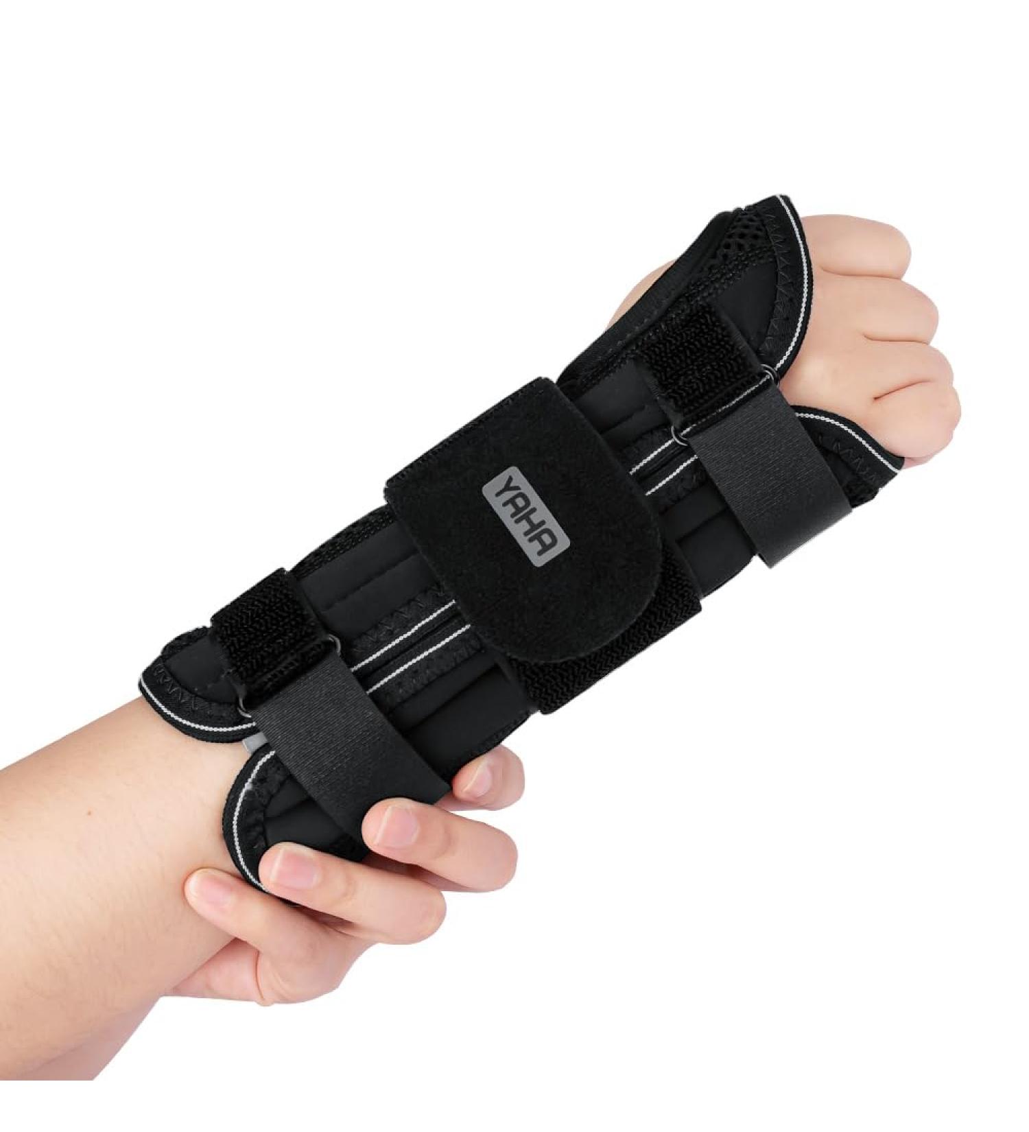 YAHA Carpal Tunnel Wrist Brace Night Support for Men & Women - Adjustable Splint with 3 Stays for Carpal Tunnel Syndrome Relief Tendonitis & Sprains - Fits Left & Right Hands Size Right S/M - Buy Online on GoSupps.com
