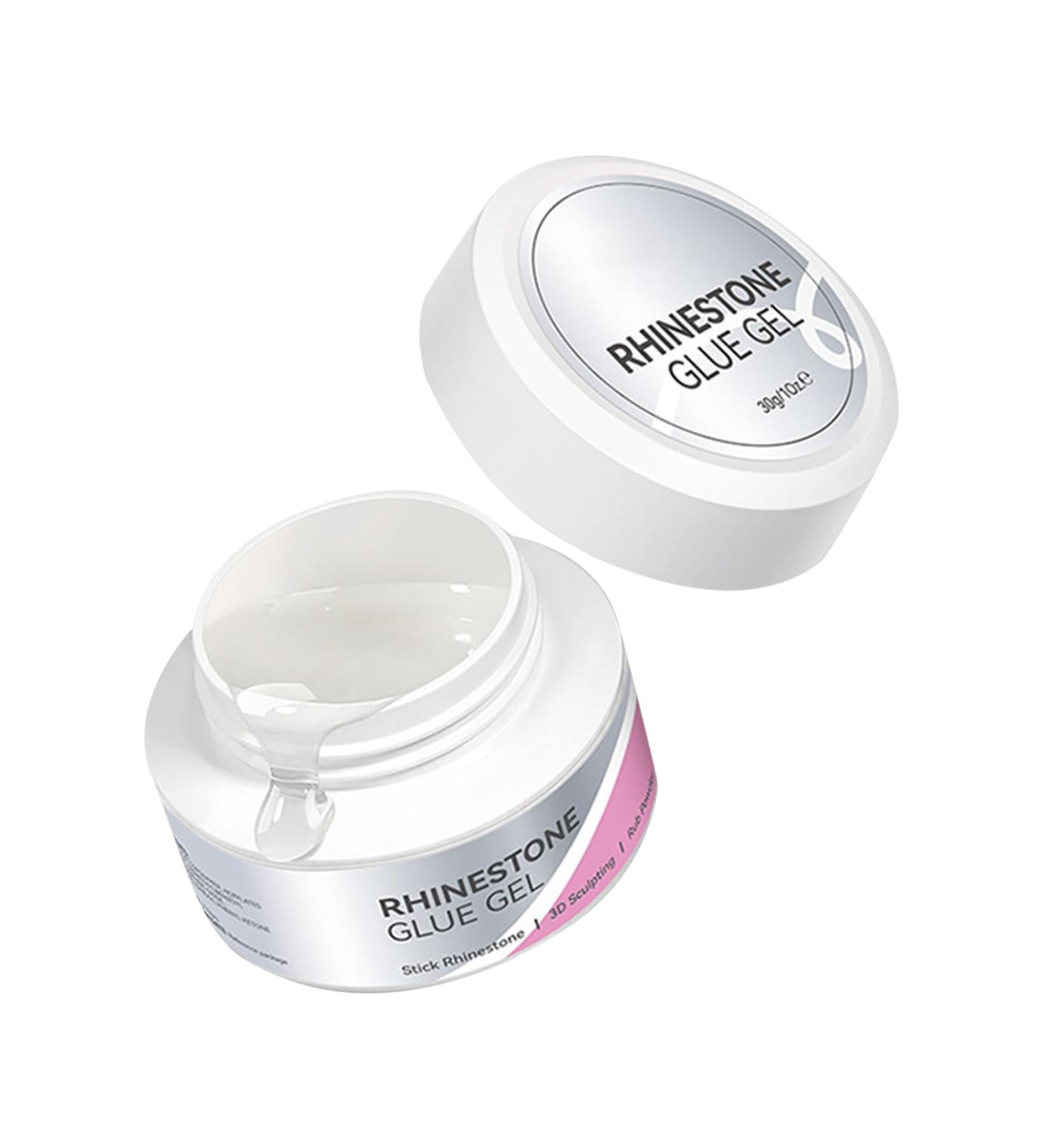 Ruwshuuk Rhinestone Glue | Strong Adhesive for Nail Stickers | 30g Gem Glue for Nail Decoration for Fabric Sculpture Design Jewelry Making for Women and Girls Home Indoor and Outdoor Use Parties Christmas - Buy Online on GoSupps.com