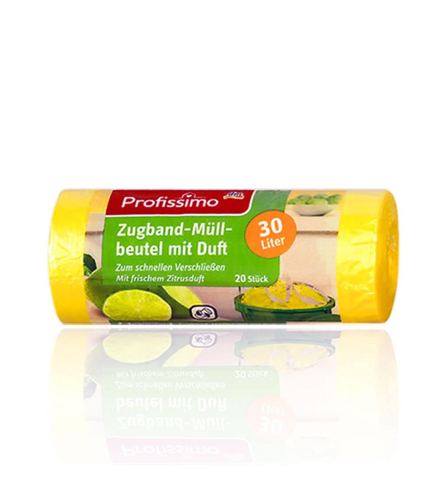 30L Drawstring Garbage Bags with Citrus Scent | 20 Pack - Perfect for Office Household & Bathroom - Buy Online on GoSupps.com