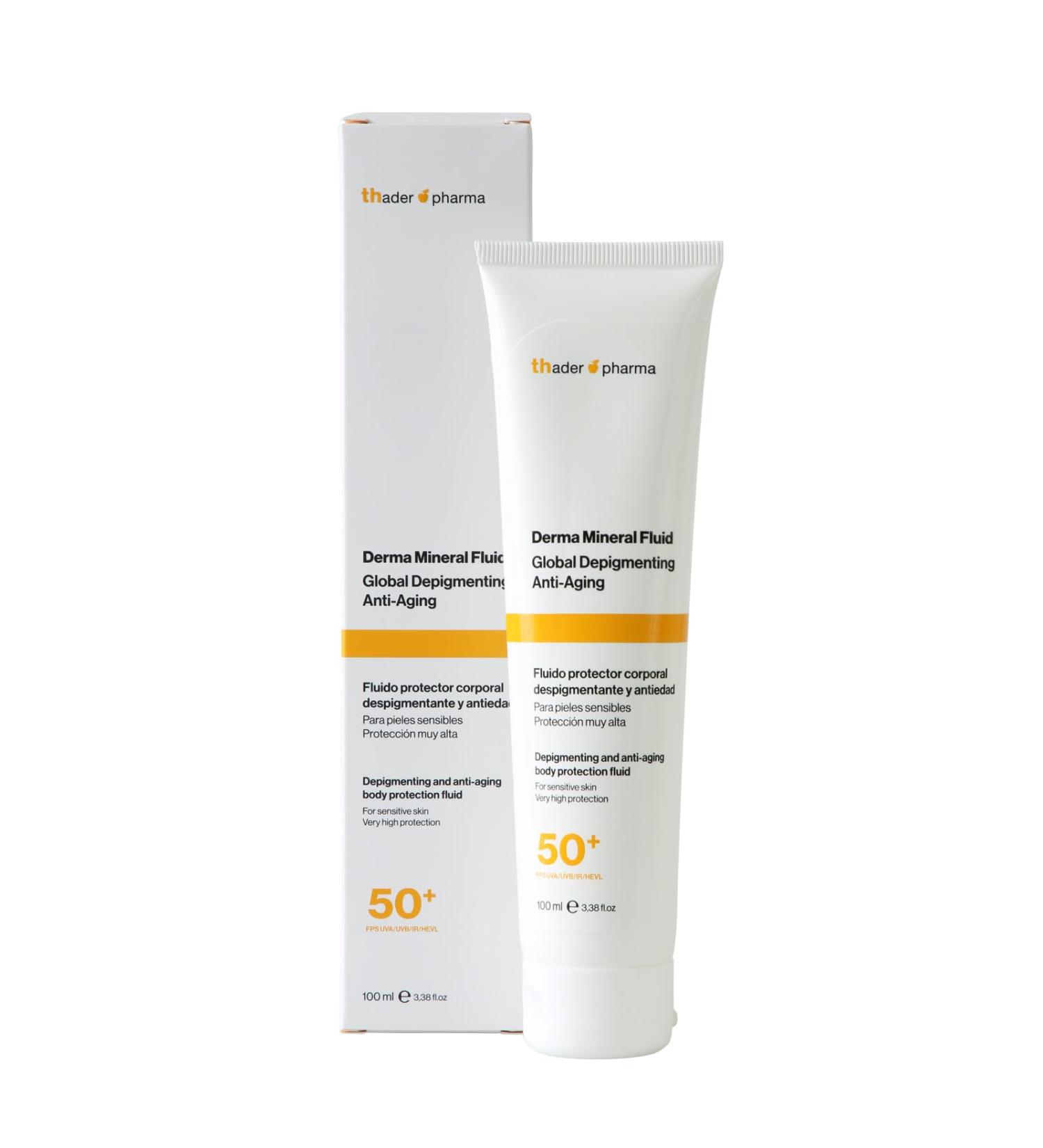  Thader Th Pharma Thader Pharma Derma Mineral Fluid Body Sunscreen with 50+ Protection 100ml - Buy Online on GoSupps.com