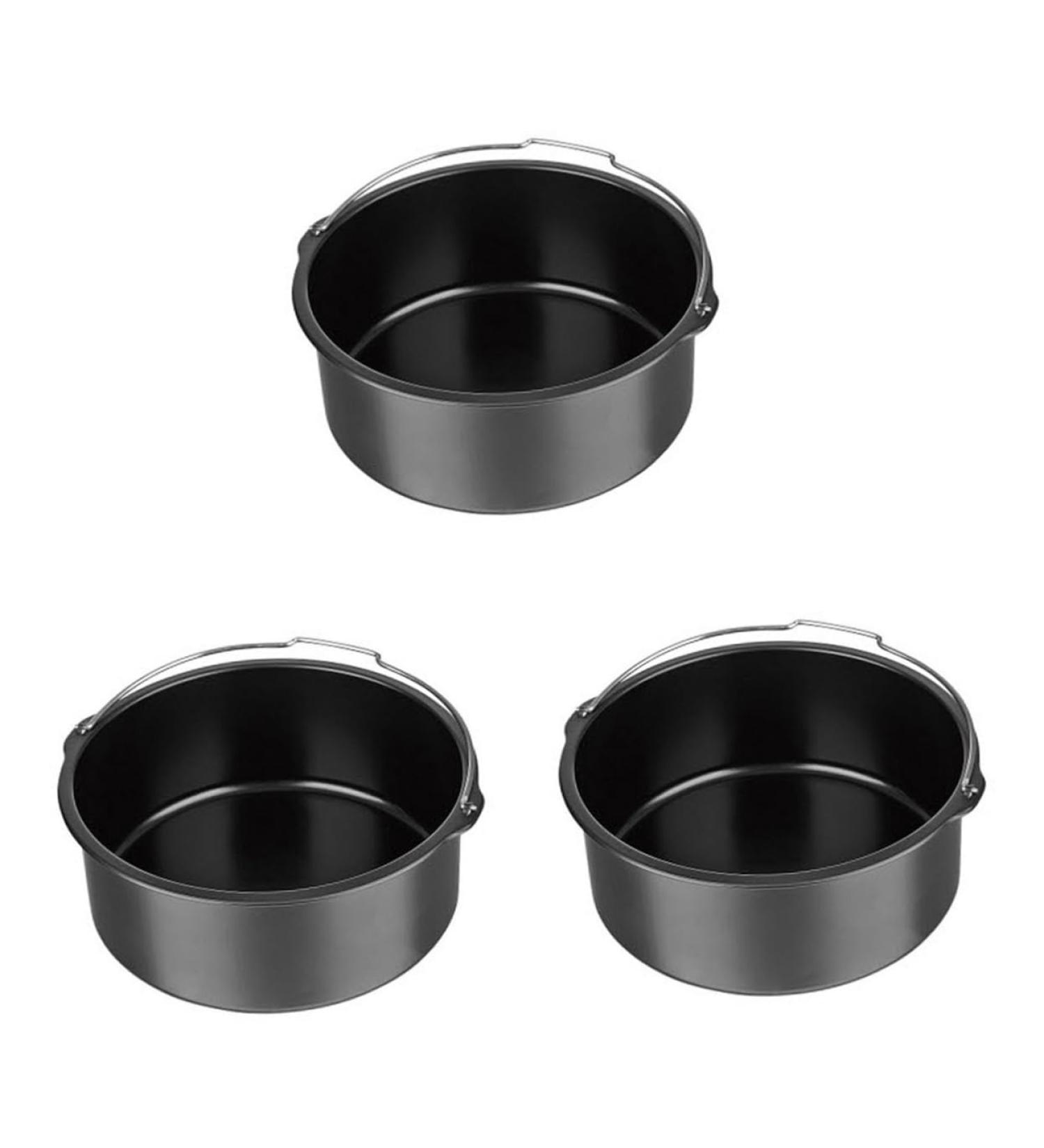 Mobestech 3 Pcs Air Fryer Accessories Pizza Pan Grill Fryers Airfryer Air Fryer Oven Fryer Bakeware Non- Stick Household Air Fryer Frying Pot Cake Pizza Plate Electric Fryer - Buy Online on GoSupps.com