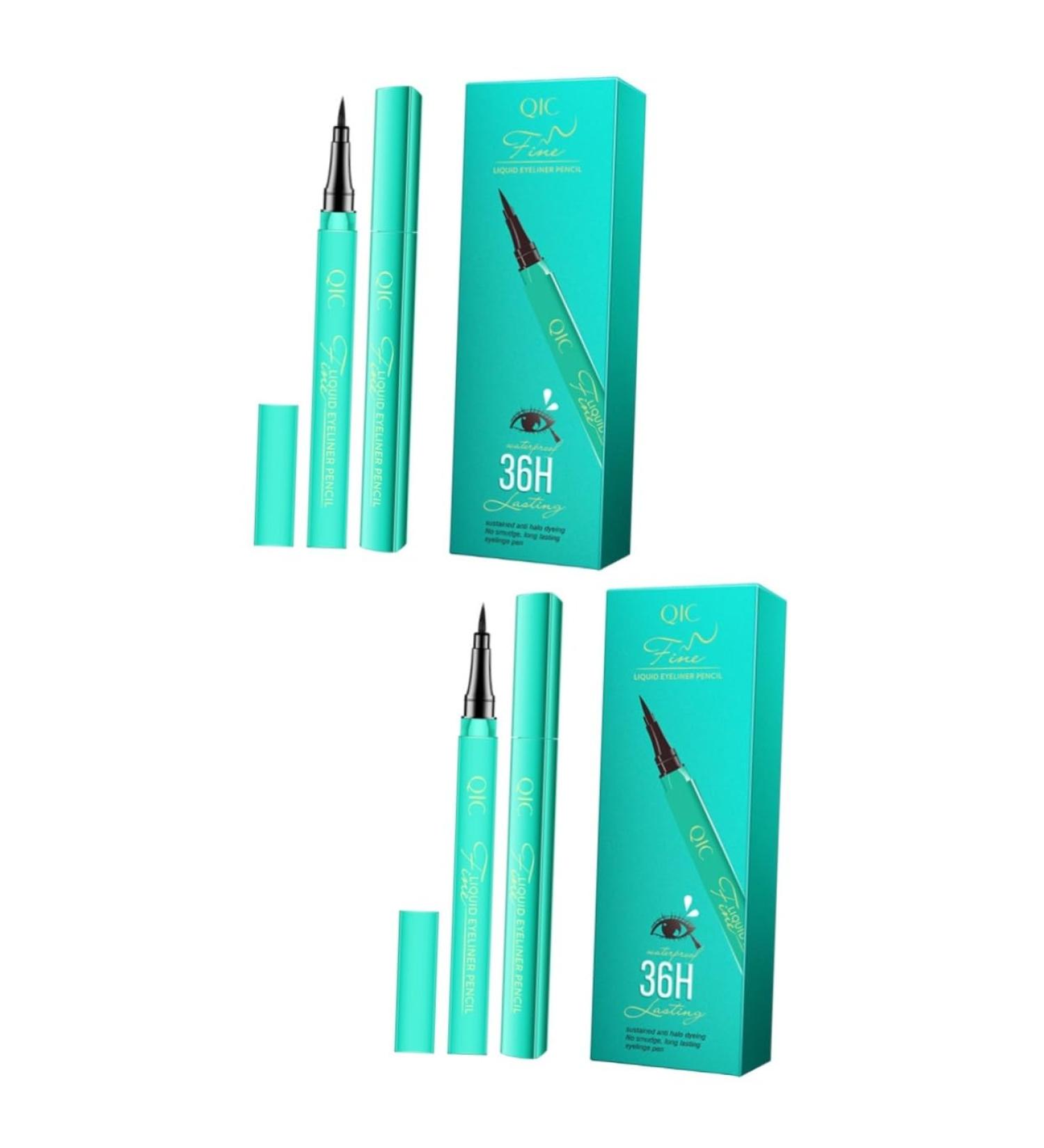Angoily 2 pcs Eye Women Cosmetics Pen for Liquid Tip Dry Waterproof Ultra-fine Eyeliner Fast - Buy Online on GoSupps.com