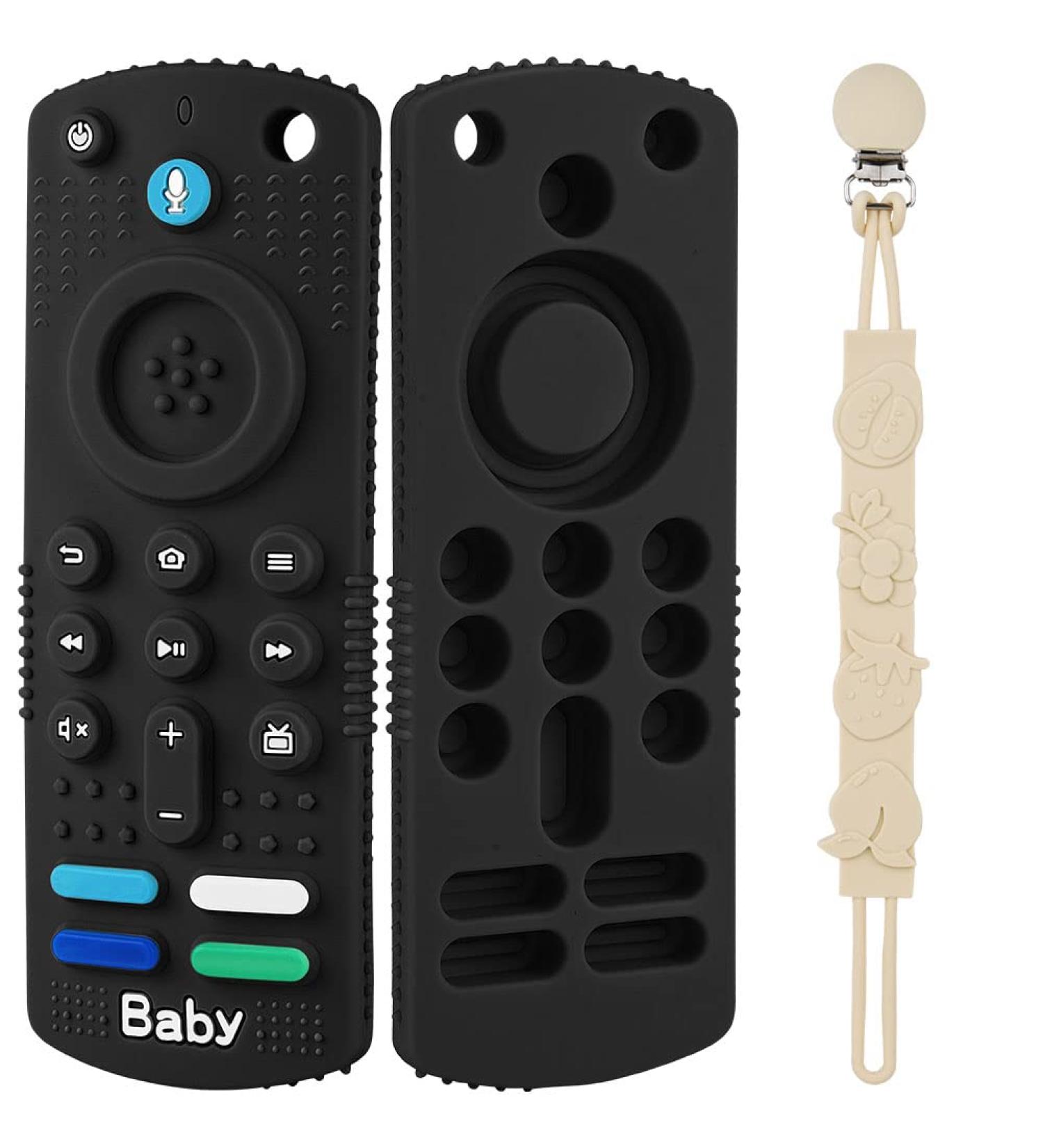 Baby Teething Toy Silicone Teether - Remote Control Shape for Babies & Toddlers | BPA-Free & Dishwasher Safe | 1 Pack - Buy Online on GoSupps.com