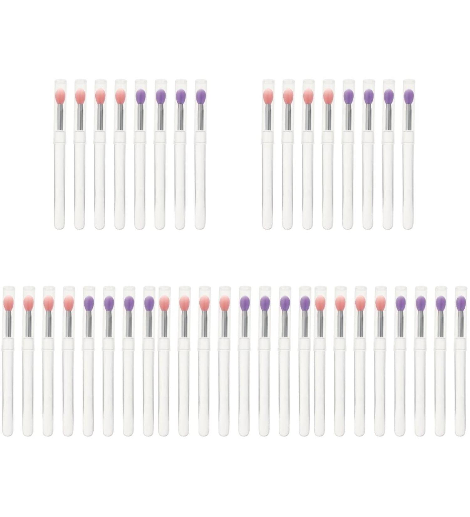 40 Pcs Silicone Lip Brush Set - Lip Mask & Eyeshadow Applicator - Assorted Colors for Perfect Makeup - Buy Online on GoSupps.com