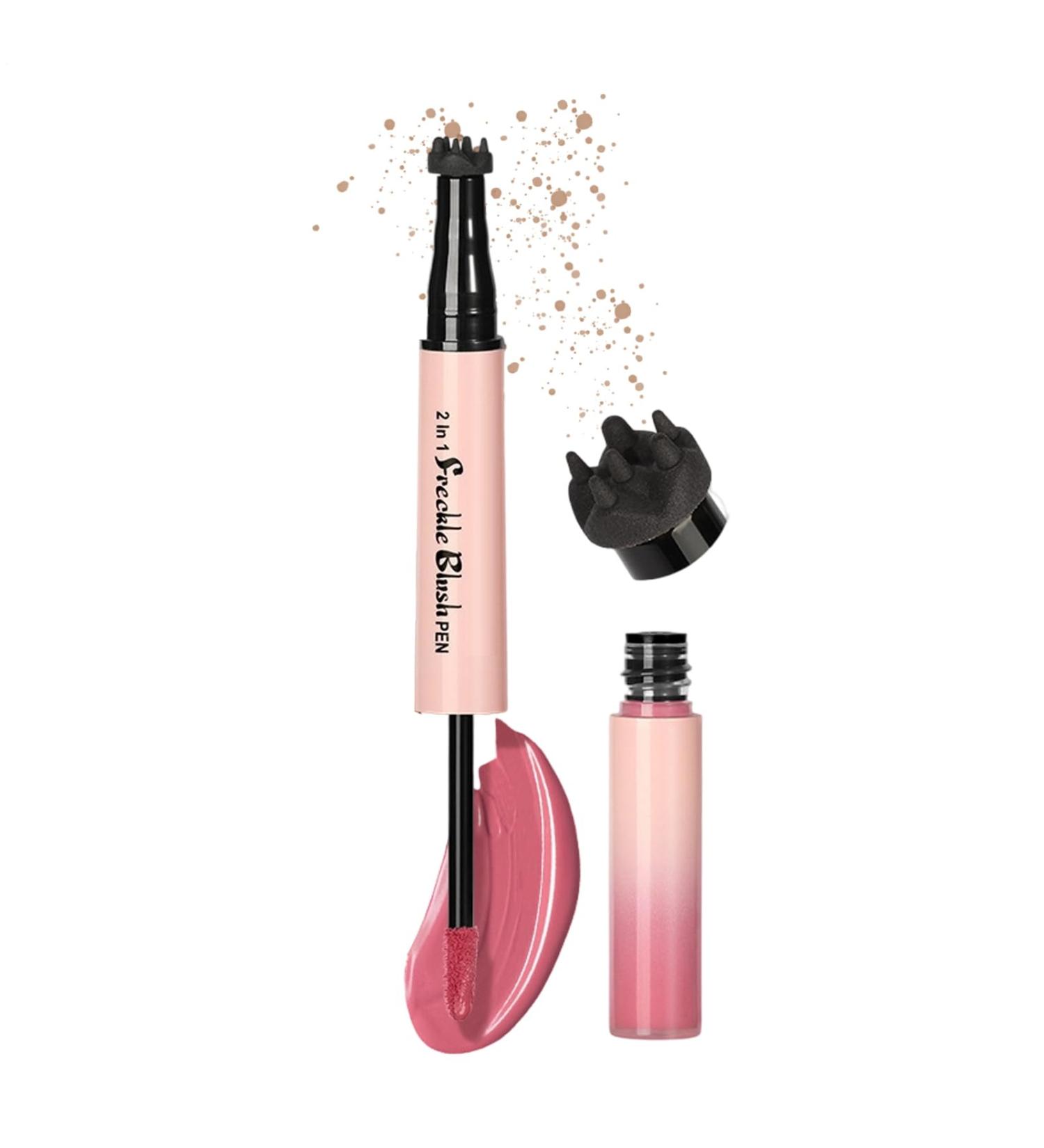 Stick Blush for Cheeks Sweatproof Cheek Cosmetics Double Sided Fake Dot Pen for Women Lady Girlfriend Birthday Party Dating Photo Beauty - Buy Online on GoSupps.com
