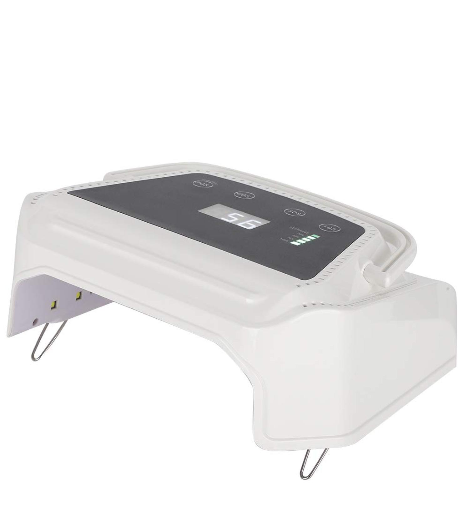 72W Rechargeable Nail Lamp - Professional Gel Polish Dryer with Digital Display for Home & Nail Studio (EU) - Buy Online on GoSupps.com