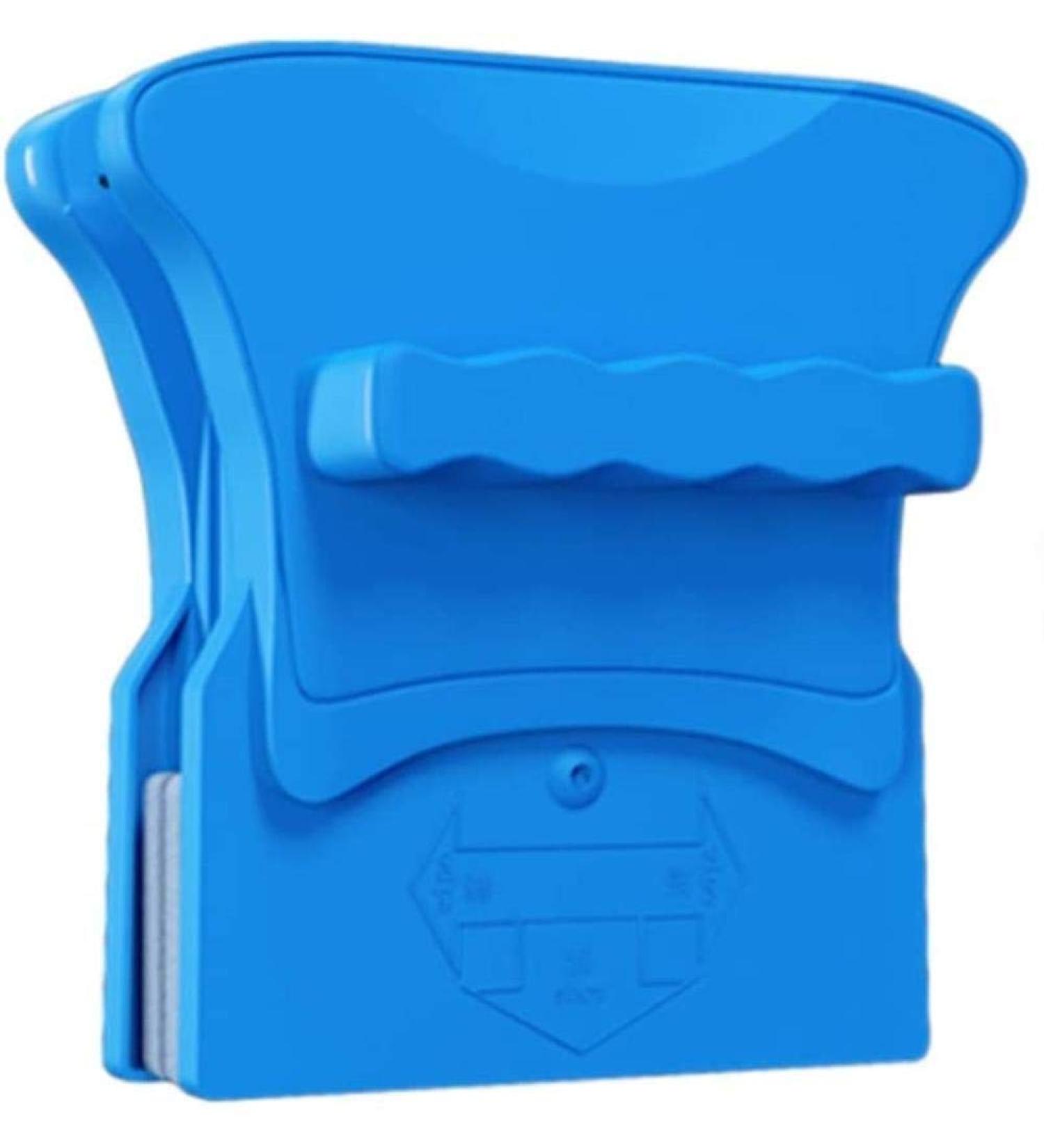 Square Cleaner Glass Wiper Magnetic ABS Material/2.5 M Safety Rope/Rubber Scraper Double Sided Magnetic Window Cleaner Manual Type Blue - Buy Online on GoSupps.com