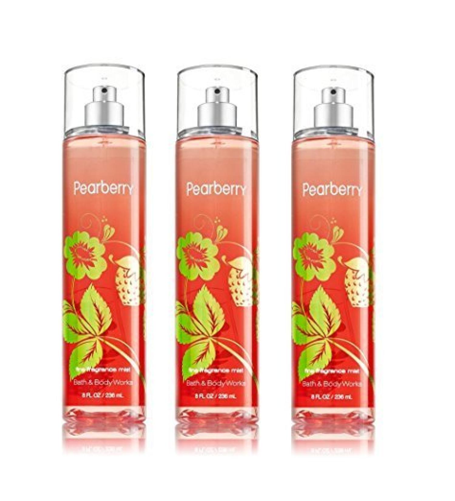 Bath & Body Works Pearberry Fine Fragrance Mist 8 Oz - Pack of 3 by Bath & Body Works