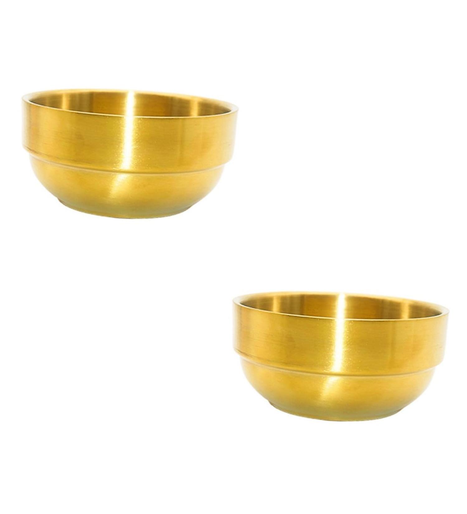 2pcs Gold Stainless Steel Foam Dishwasher Tool | Cosmetic Man Container Cup 9x9x4.9CM - Shop Now - Buy Online on GoSupps.com