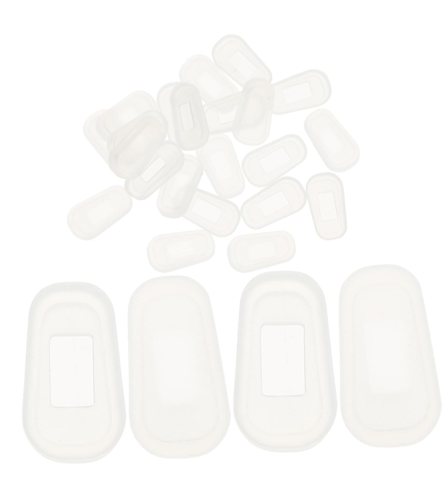 Lurrose 12 Pairs of Silicone Nose Pads for Glasses Comfortable Nose Protection & Accessories for Frames Black 1.8x1x1cm - Buy Online on GoSupps.com